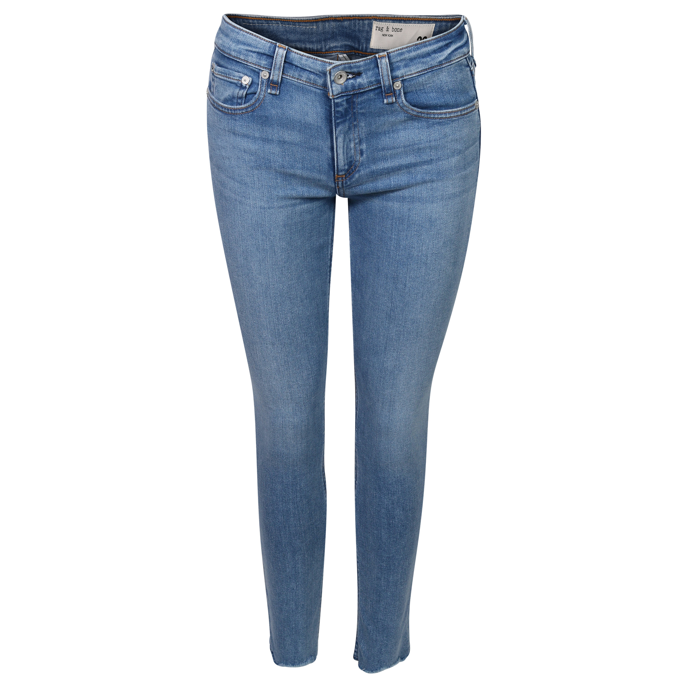 Rag & Bone Midrise Jeans Cate Ankle Skinny Light Blue