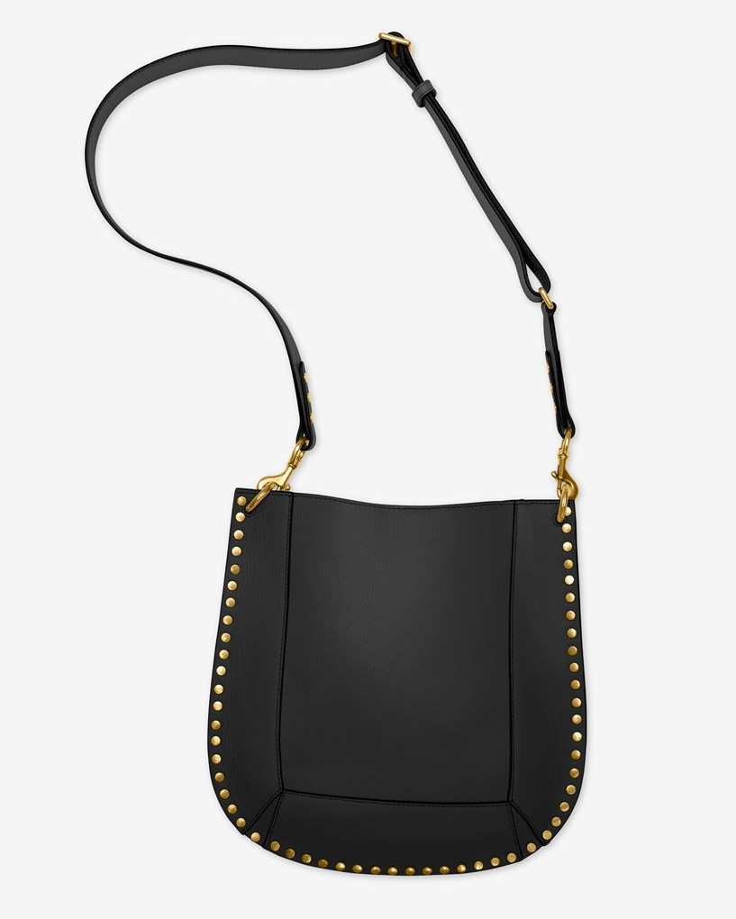 Isabel Marant Oskan Shoulder Bag Studs in Black