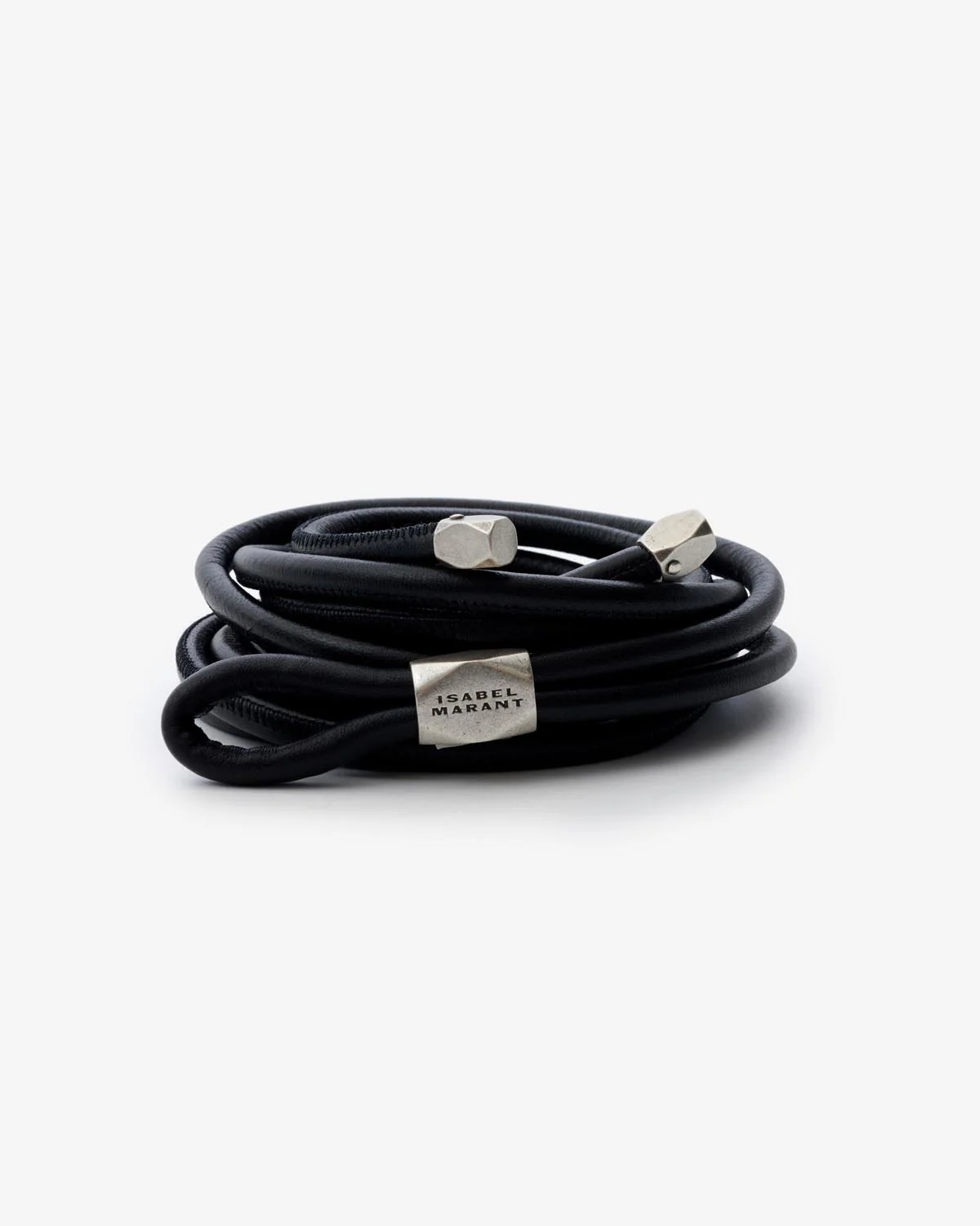ISABEL MARANT Silvia Belt in Black/Silver
