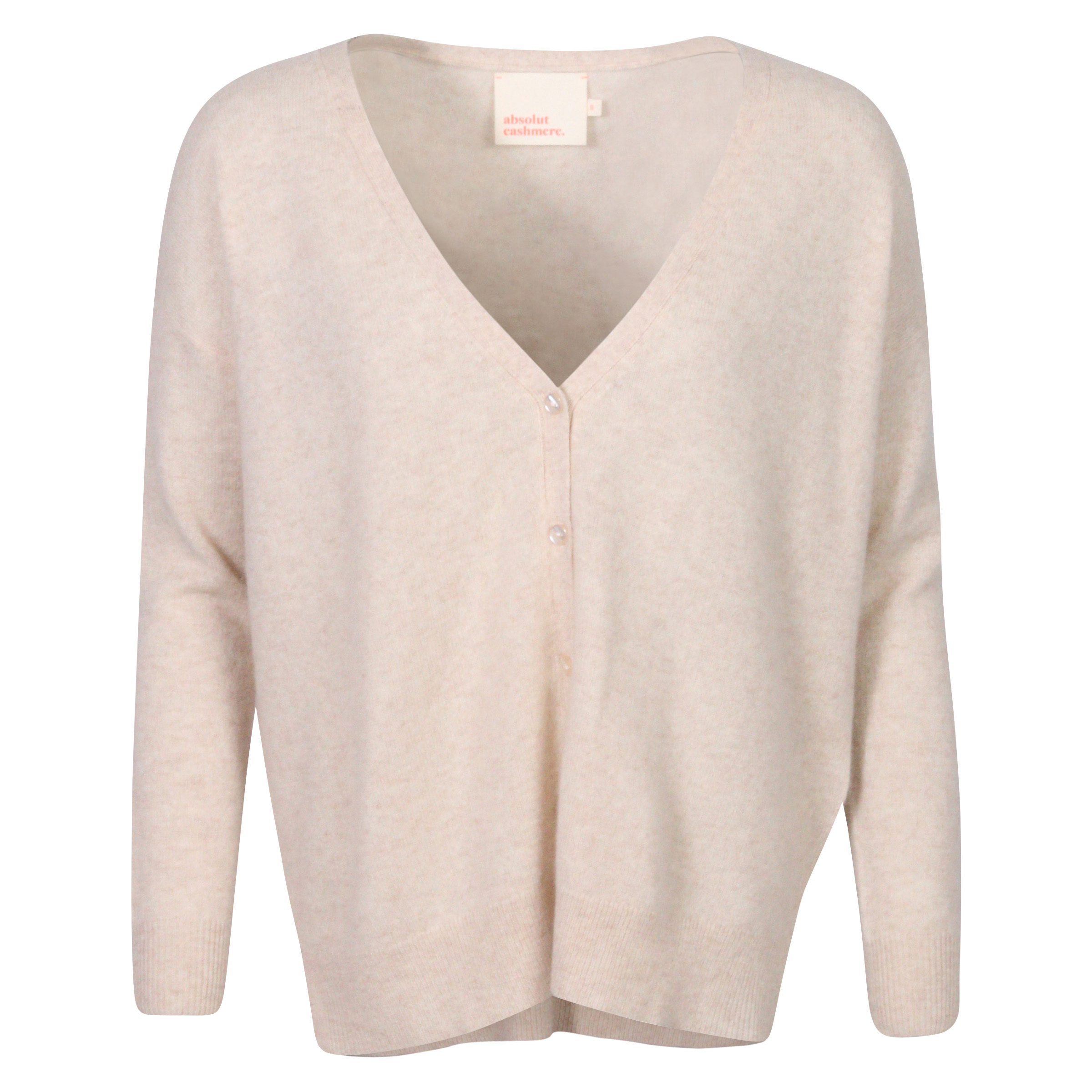 Absolut Cashmere Oversized Cardigan Light Beige Melange