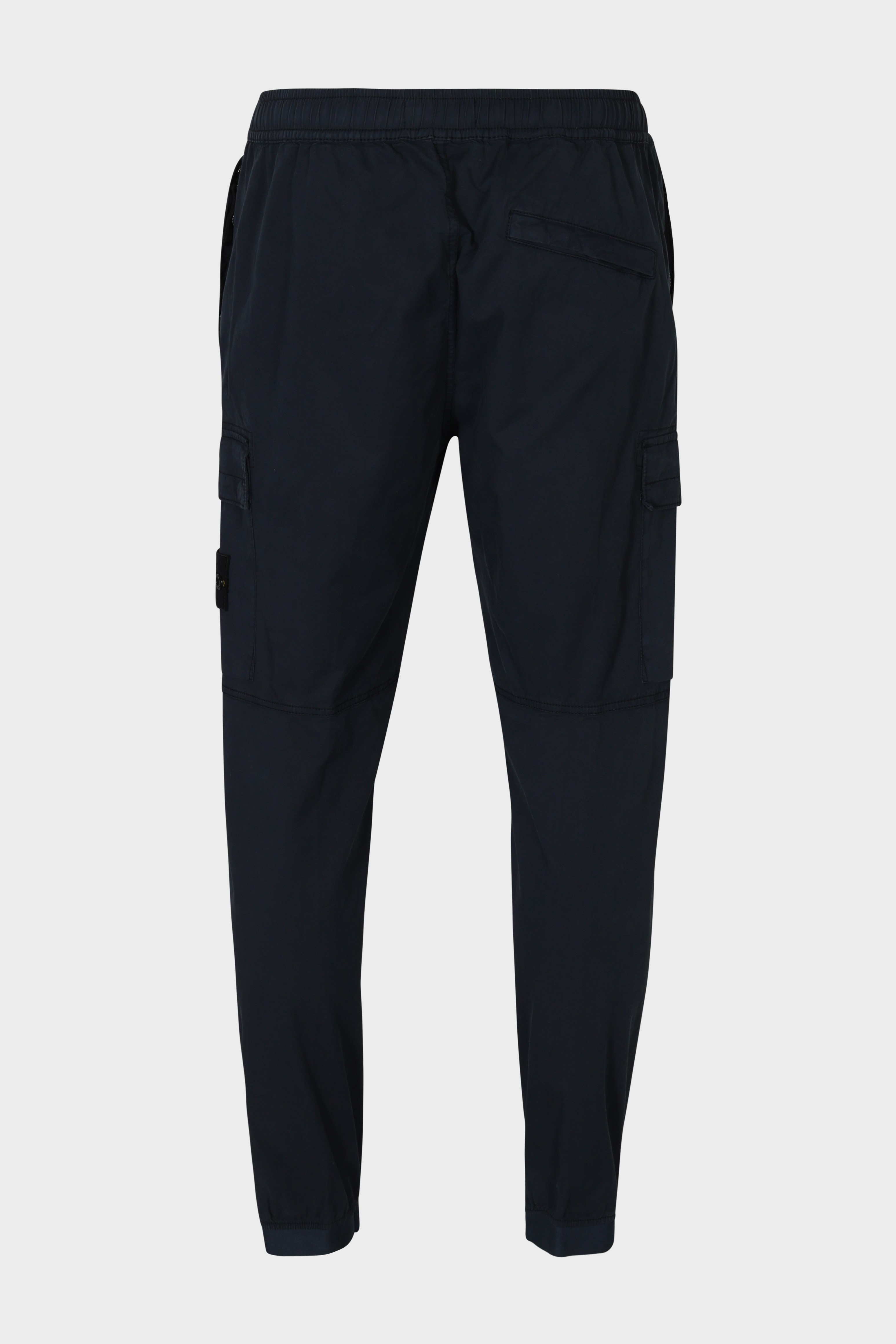 STONE ISLAND Elastic Waist Cargo Pant in Navy