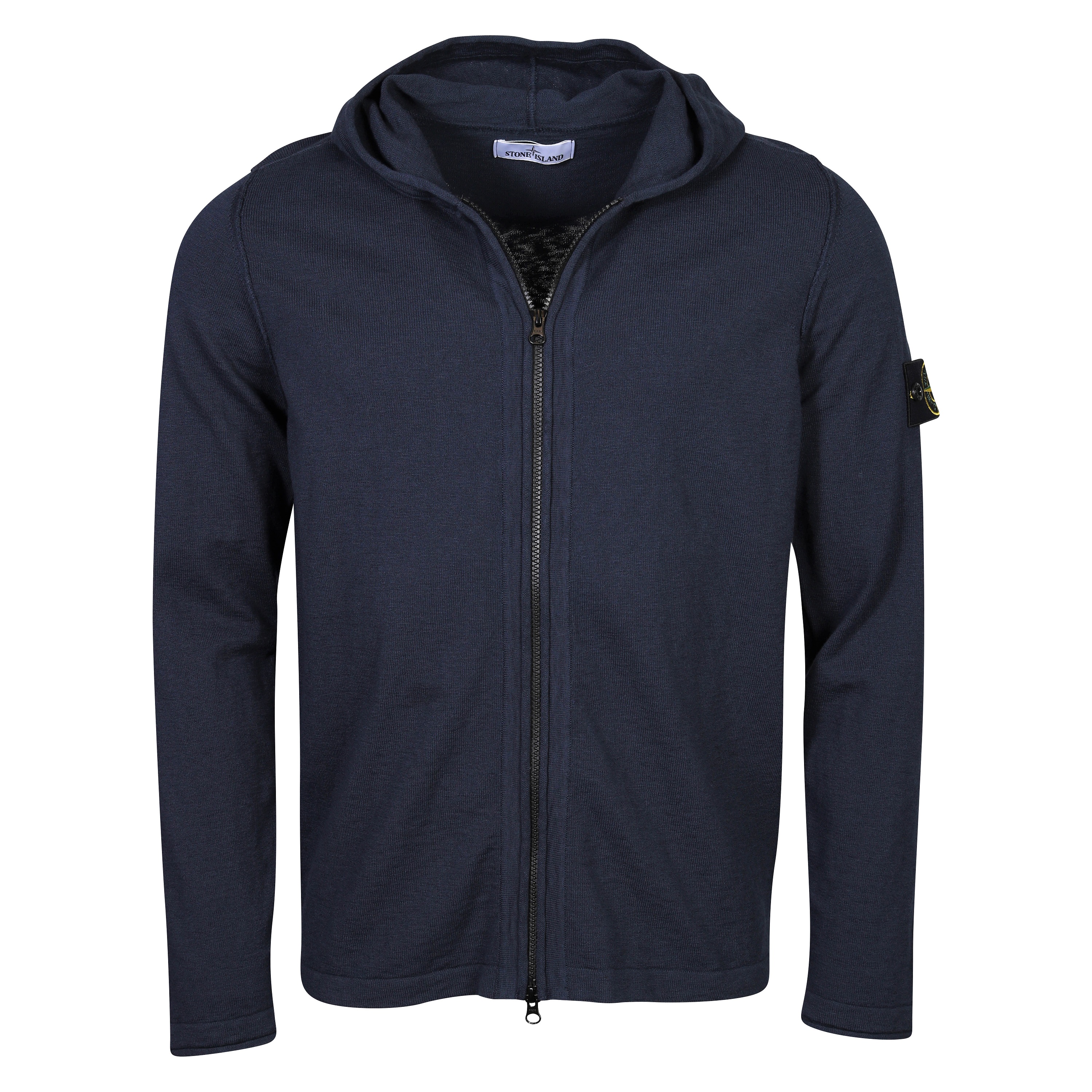 Stone Island Knit Zip Hoodie in Navy