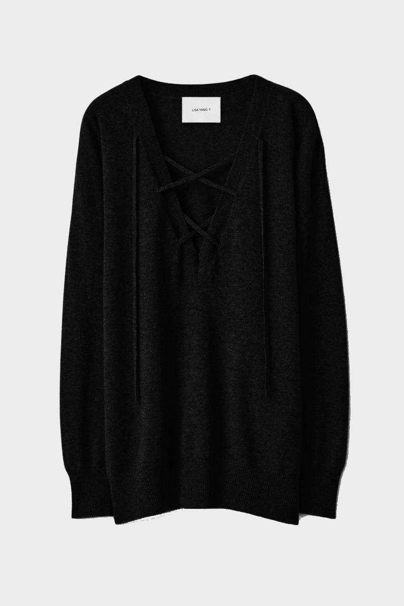 LISA YANG Cashmere Sweater Erna in Black