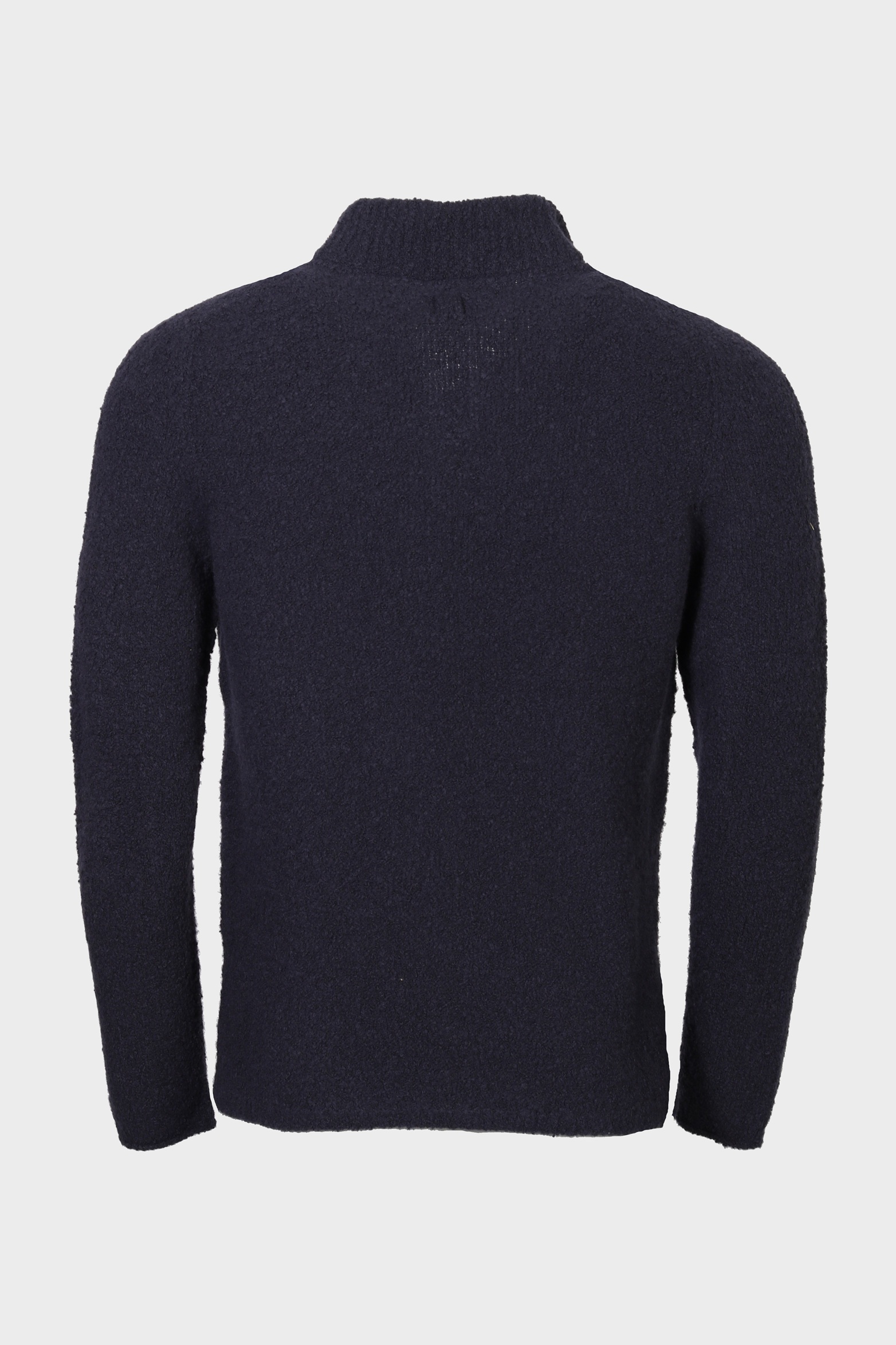 HANNES ROETHER Fluffy Half Zip Sweater in Navy