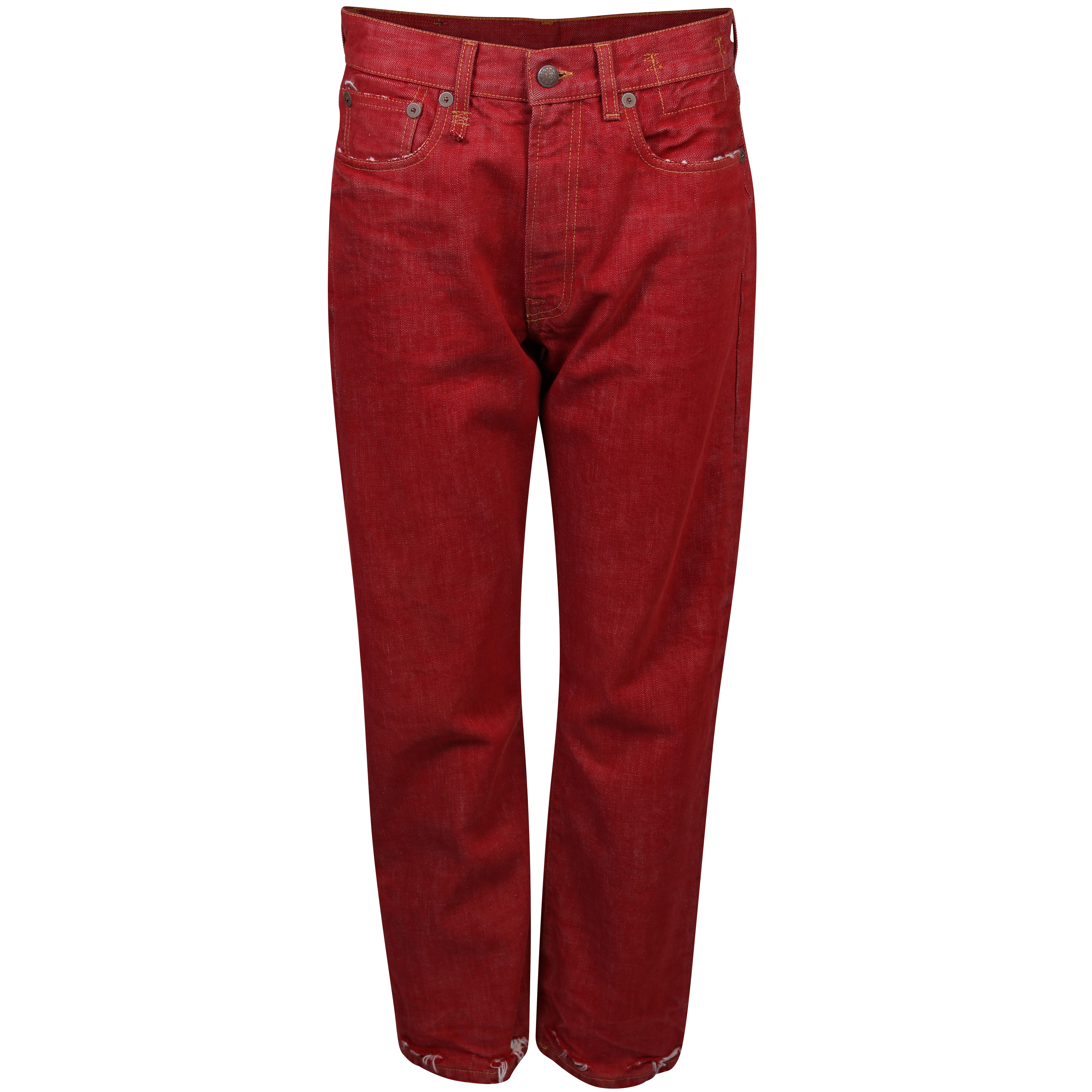 R13 Boyfriend Jean in Vintage Red