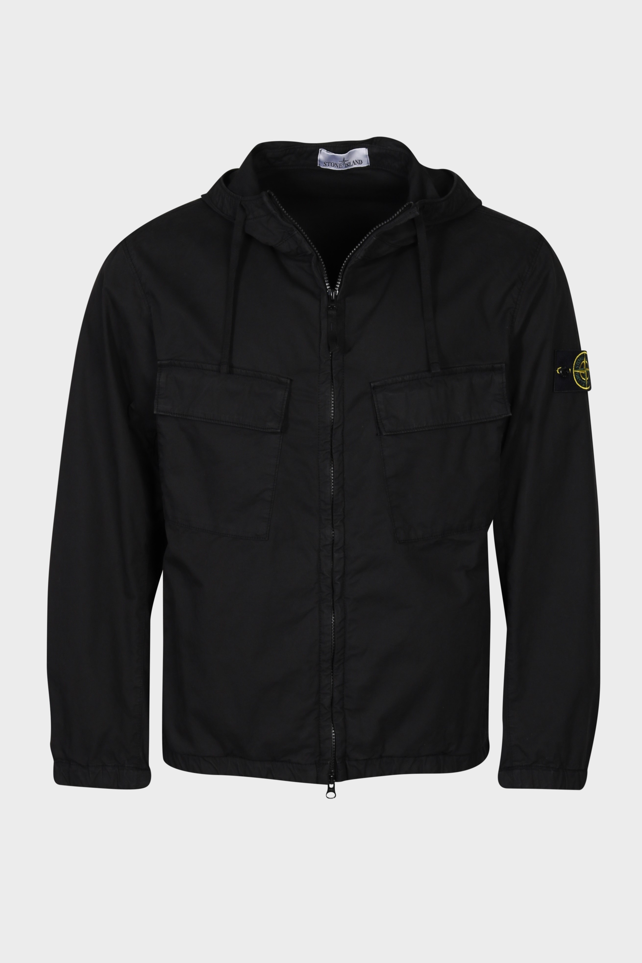 STONE ISLAND Supima® Cotton Twill Jacket in Black XL