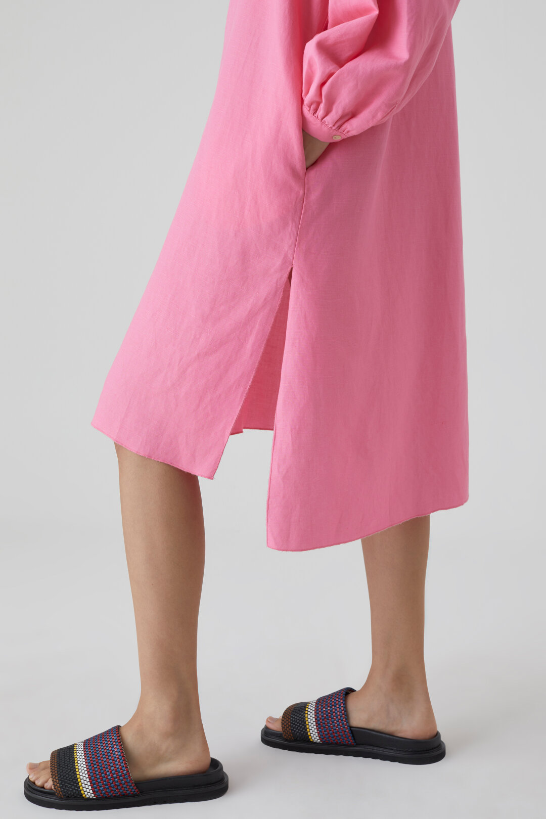 CLOSED Puff Sleeve Dress in Pink