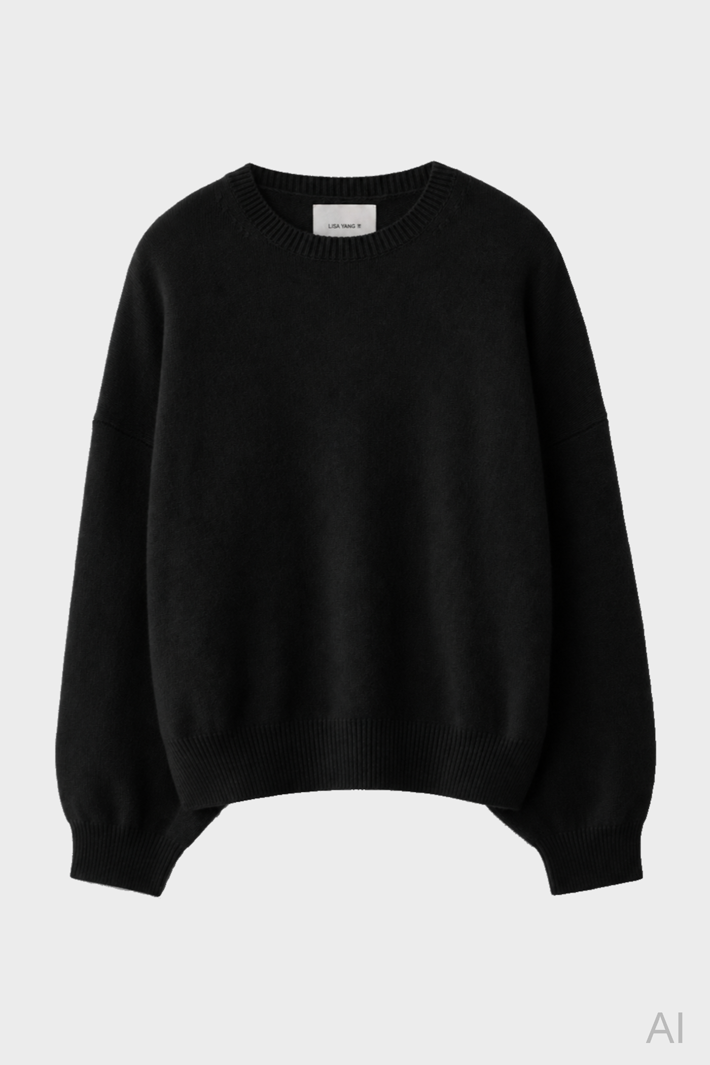 LISA YANG Veira Cashmere Sweater in Black