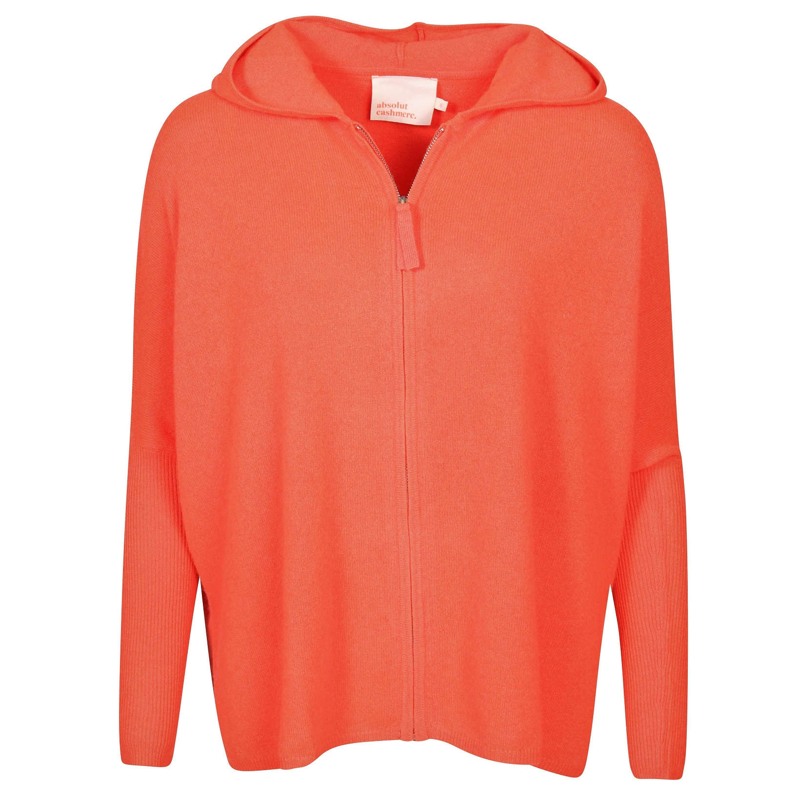 Absolut Cashmere Lilly Zip Hoodie in Corail Fluo S