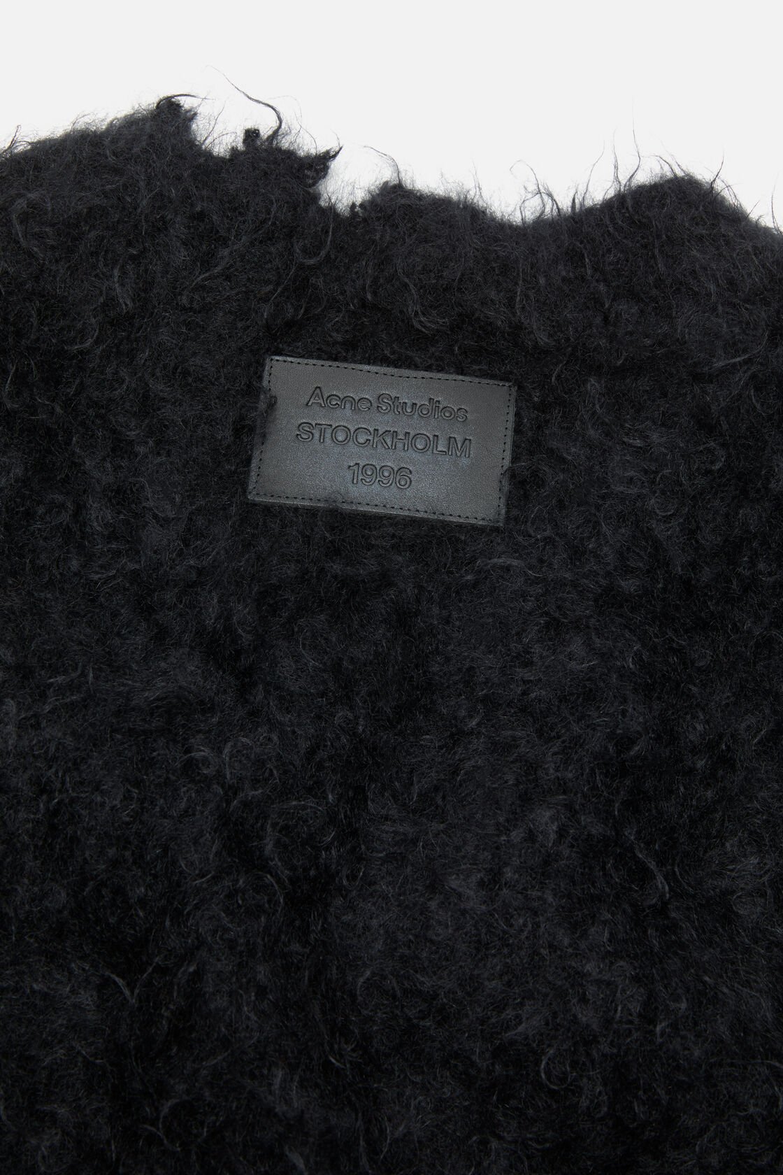 ACNE STUDIOS Fluffy Cardigan in Black