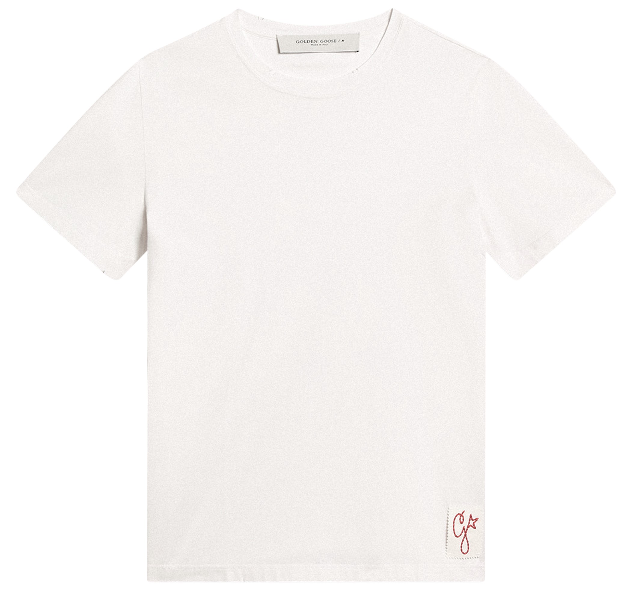 GOLDEN GOOSE Regular T-Shirt in Vintage White S