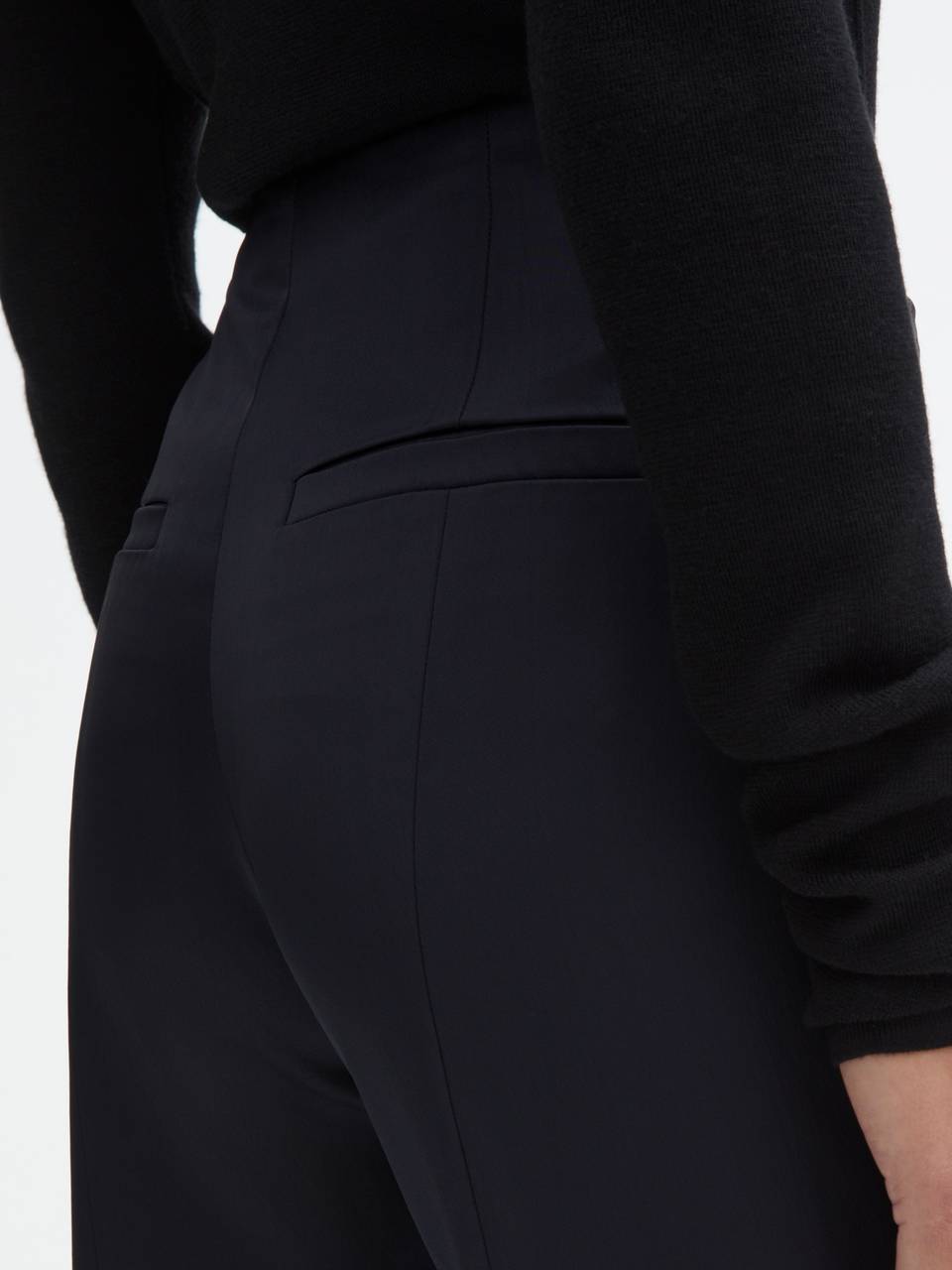 DAGMAR Duchesse Pant in Shiny Dark Navy 34