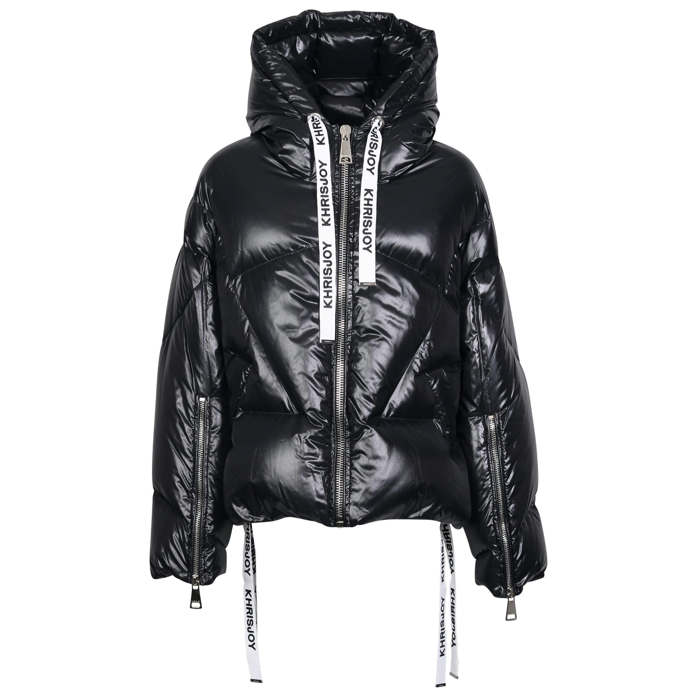 Khrisjoy Iconic Puffer Jacket in Shiny Black