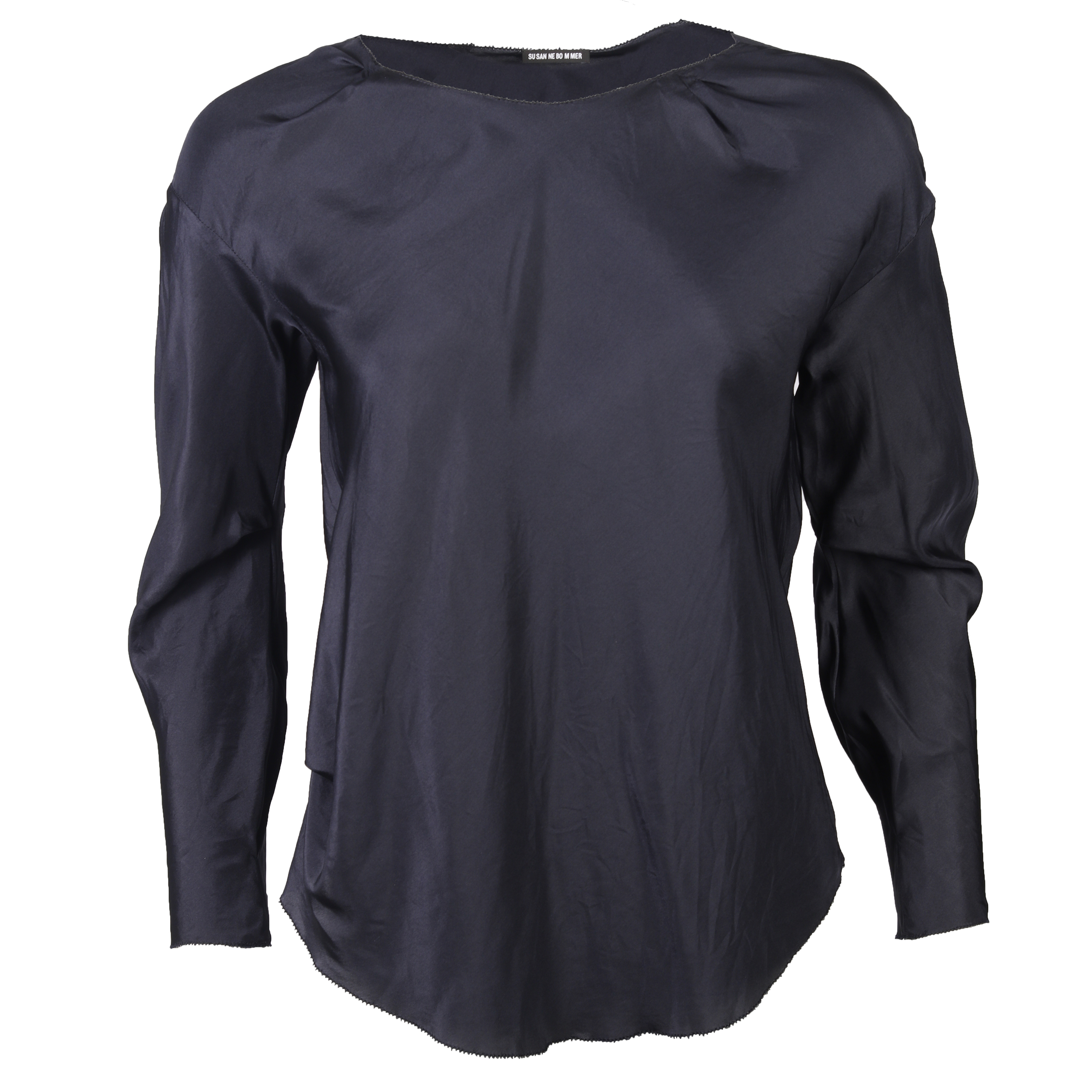 Susanne Bommer Silk Shirt Dark Blue