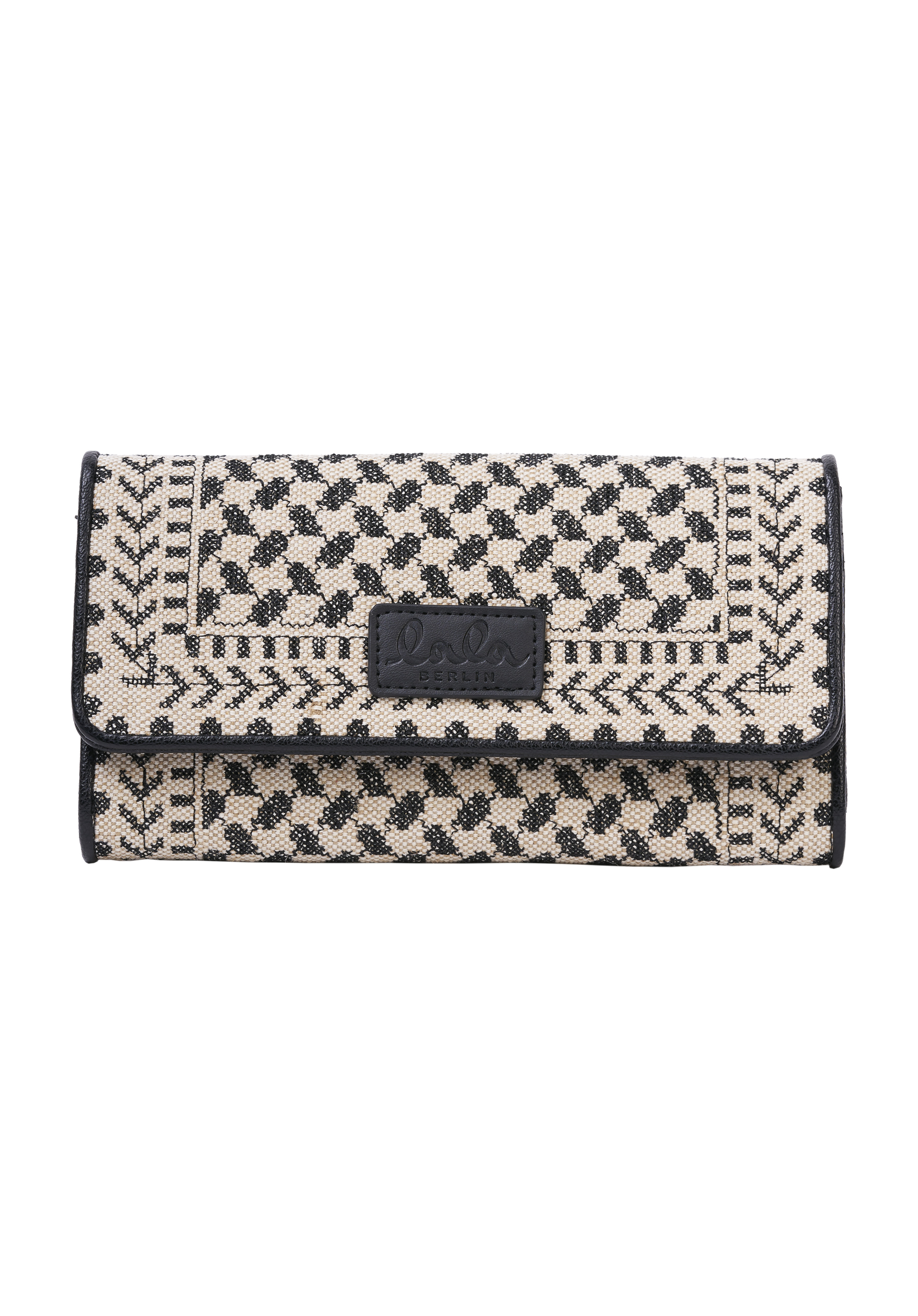 Lala Berlin Wallet Wren Hessian X-Stitch