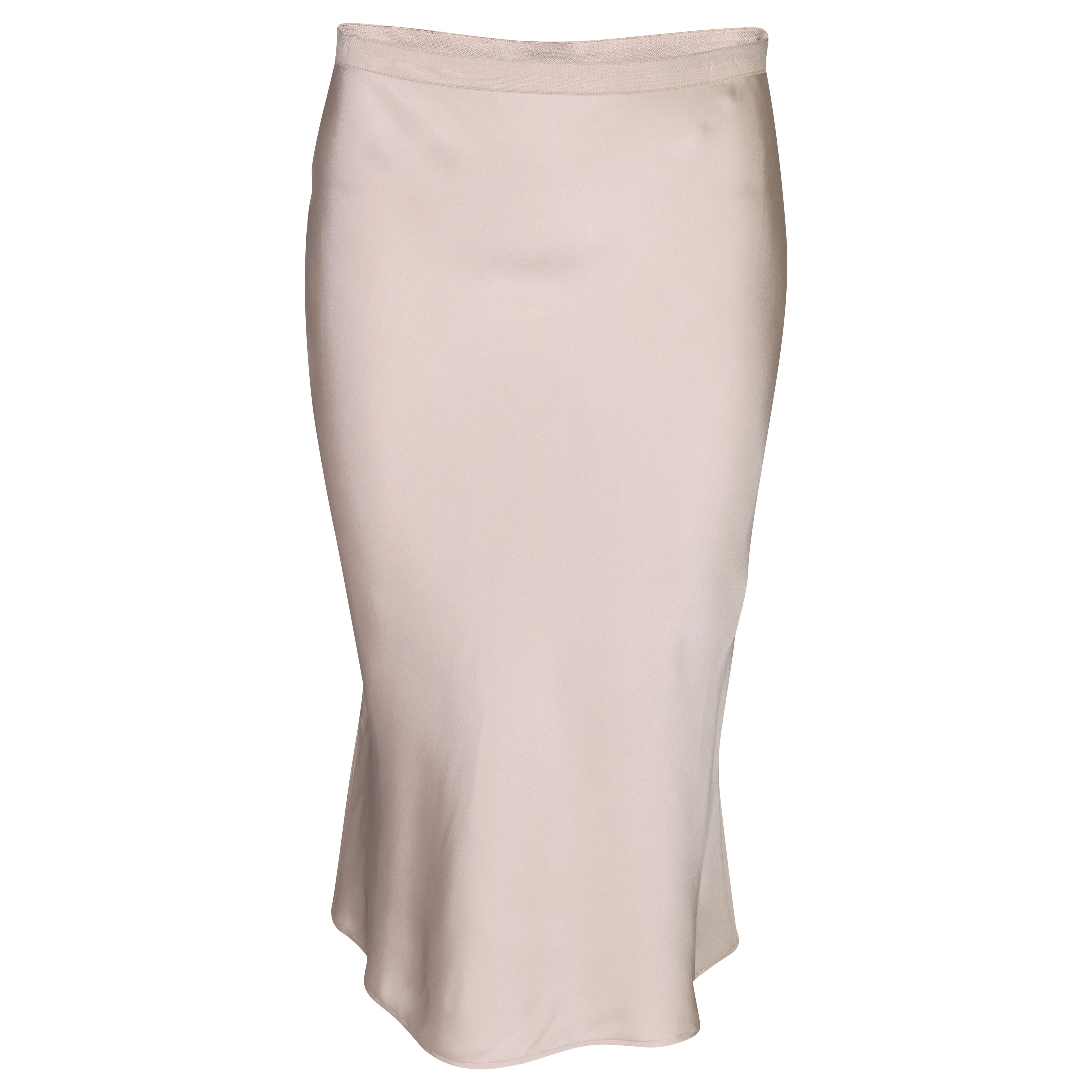 Anine Bing Silk Skirt Erin in Beige S