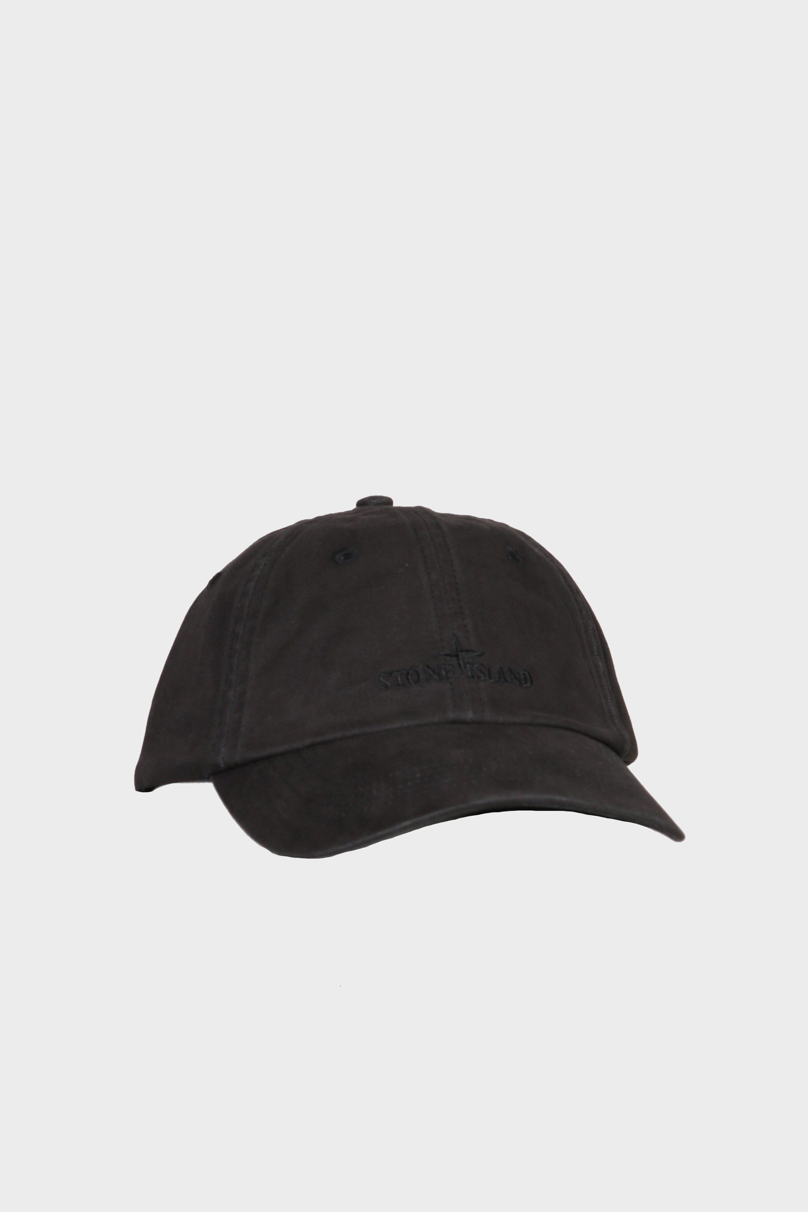 STONE ISLAND Logo Dad Cap in Black