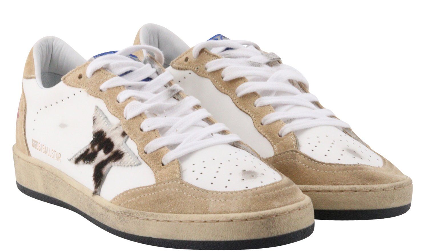 Golden Goose Ballstar Leather Horsy Leopard Star