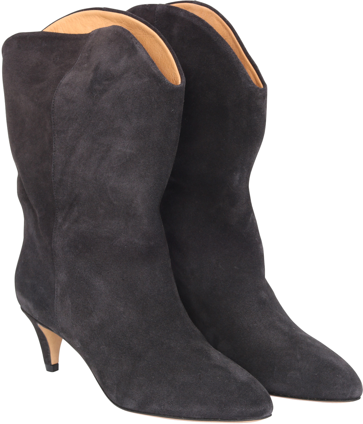 Isabel Marant High Boots Dernee Faded Black Suede 37