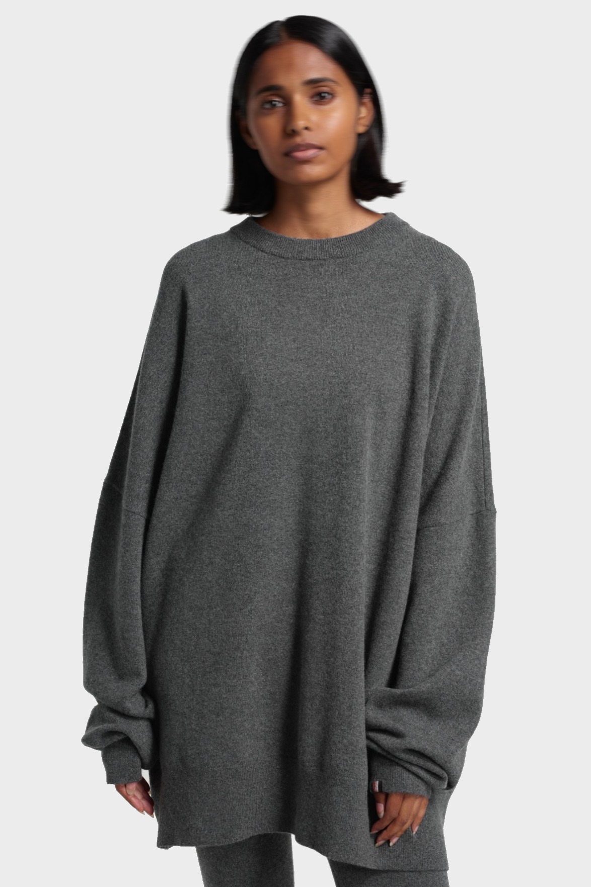 EXTREME CASHMERE Oversize Sweater  N°246 Juna in Felt EXTREME CASHMERE Oversize Sweater  N°246 Juna in Felt