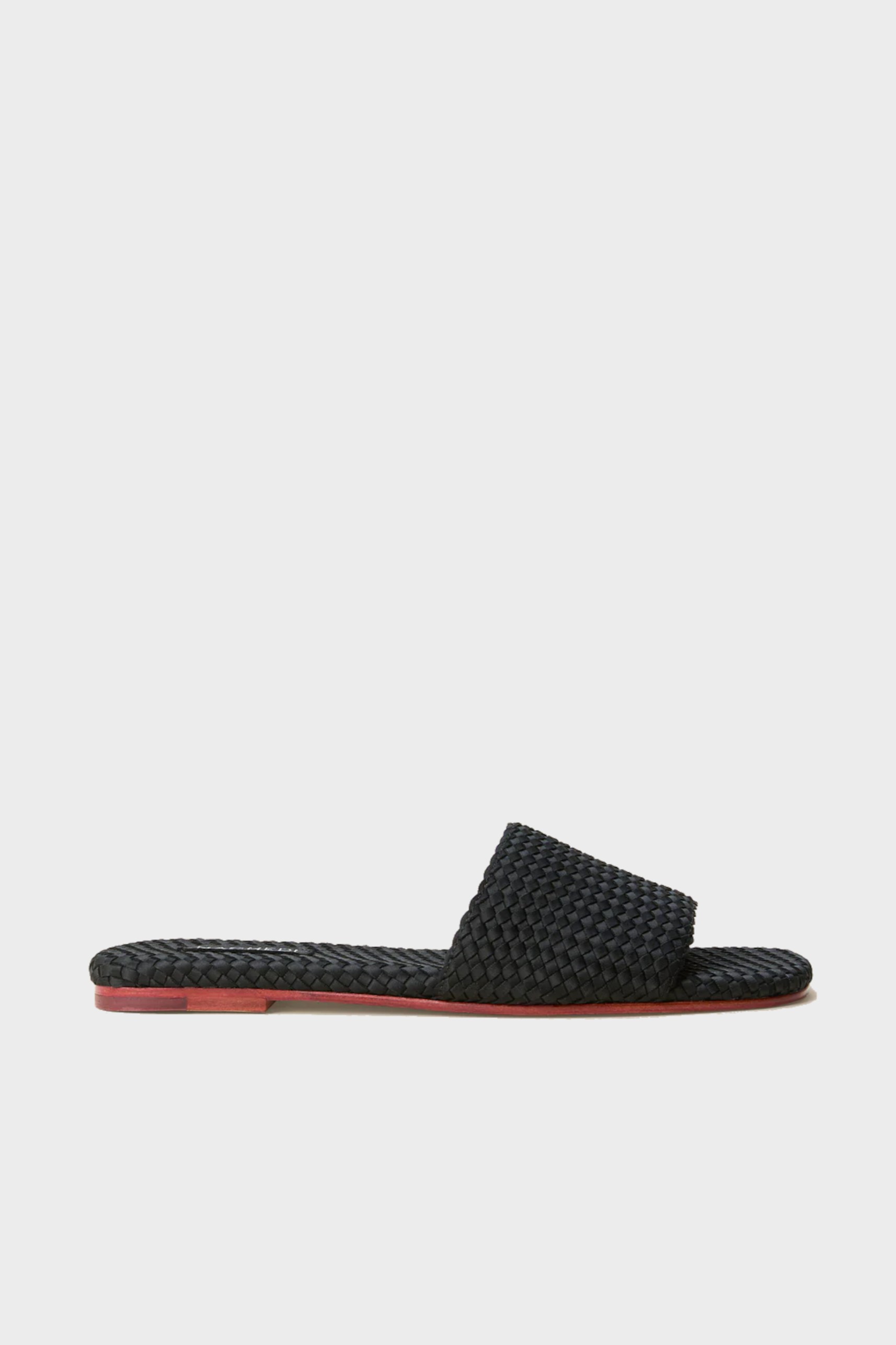 NAGHEDI Handwoven St.Barths Slide in Black