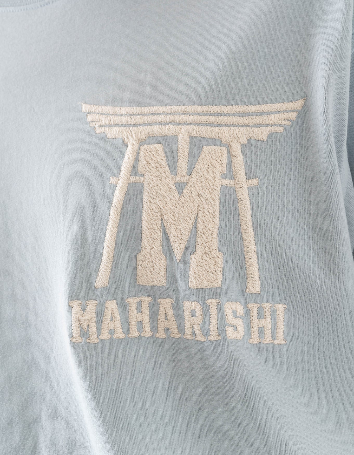 MAHARISHI 7260 Temple M Vintage T-Shirt in Light Blue