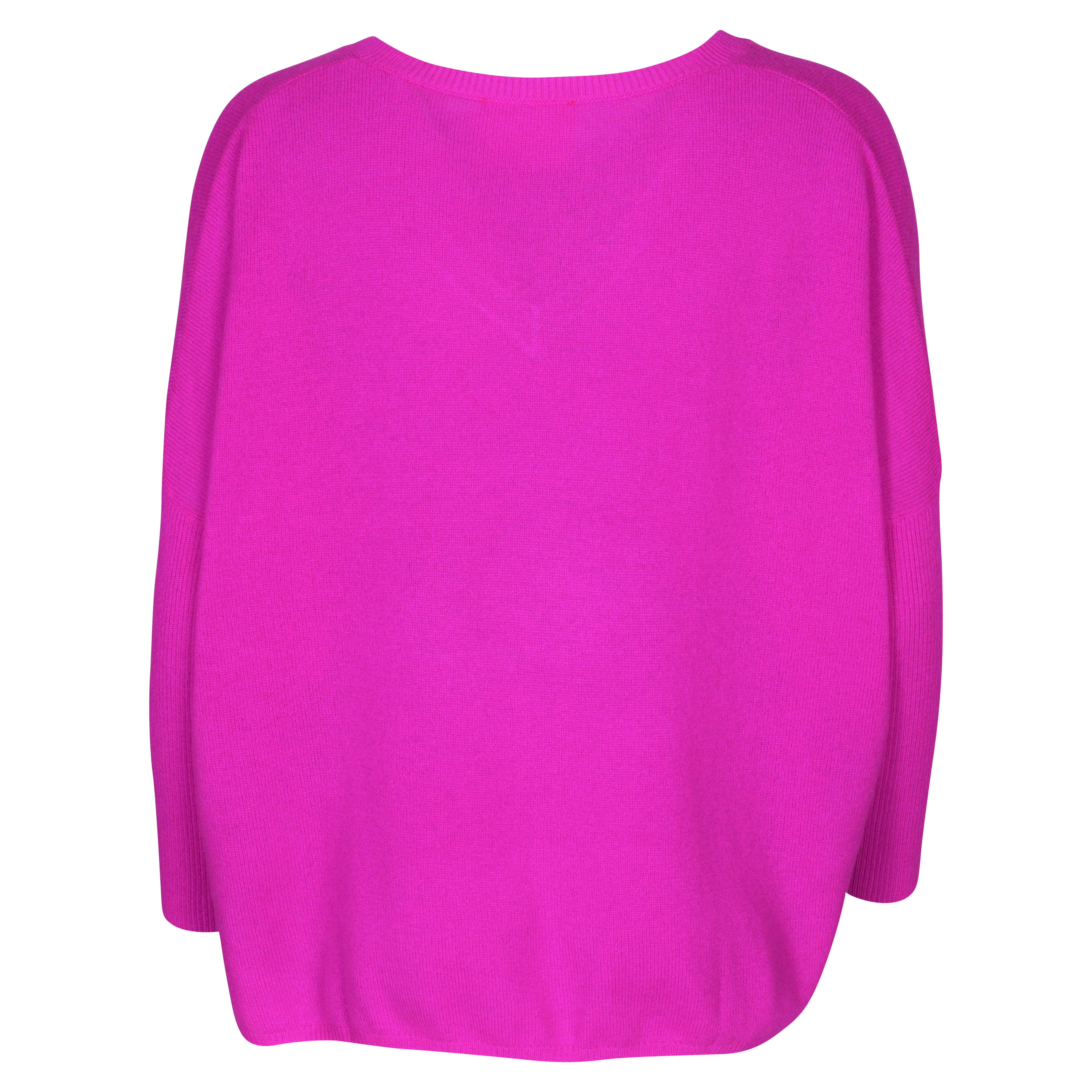 Absolut Cashmere Poncho Sweater in Violet Fluo M