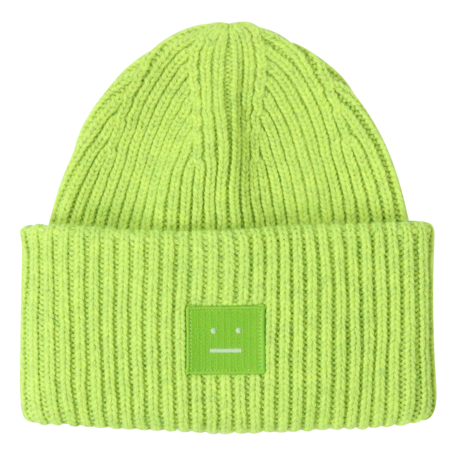 Acne Studios Knit Cap Pansy Neon Green
