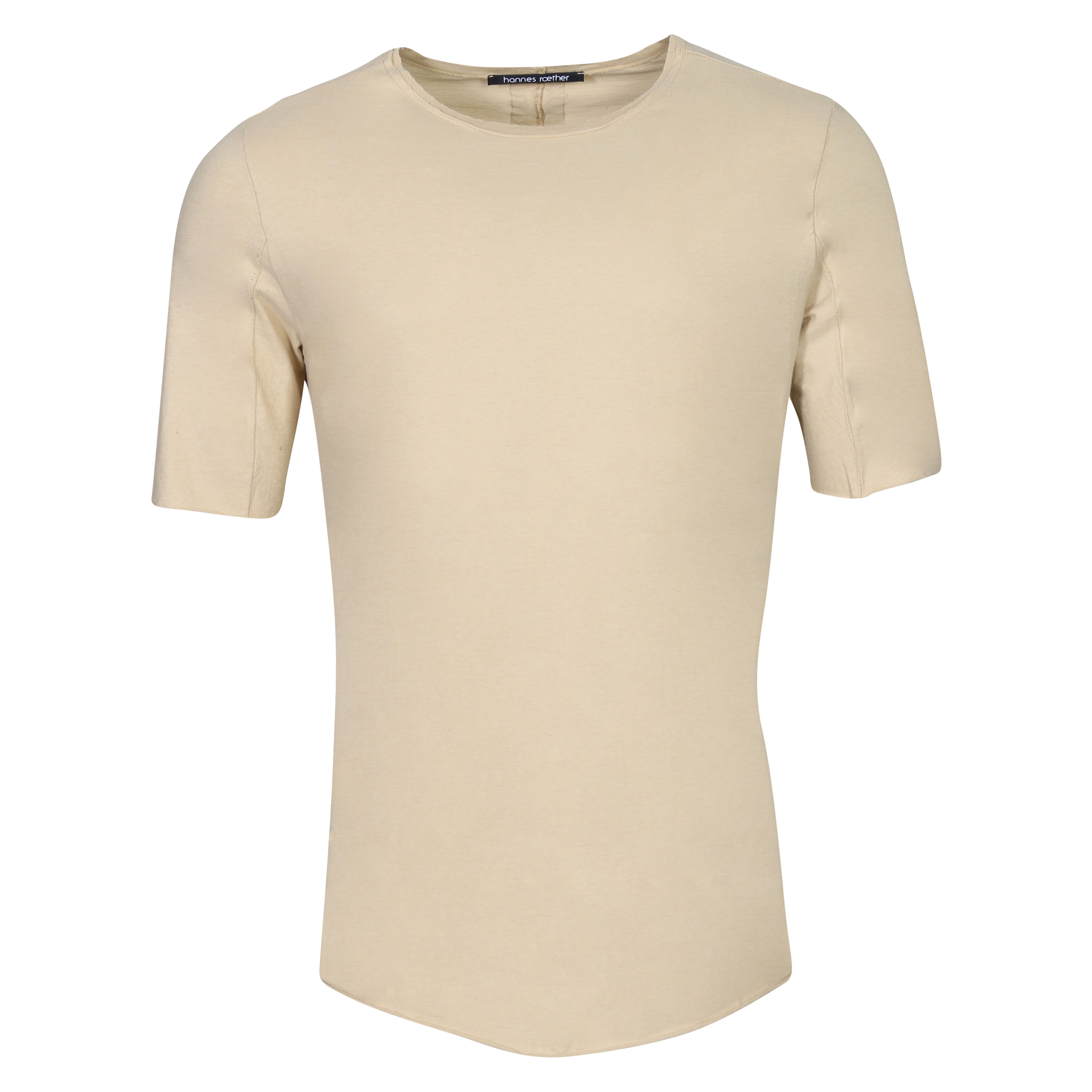 Hannes Roether Crewneck T-Shirt in Camel