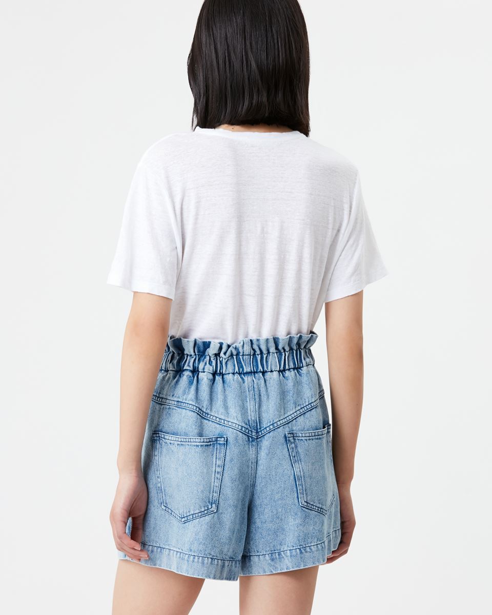 ISABEL MARANT ÉTOILE Zewel Logo T-Shirt in White/Silver L
