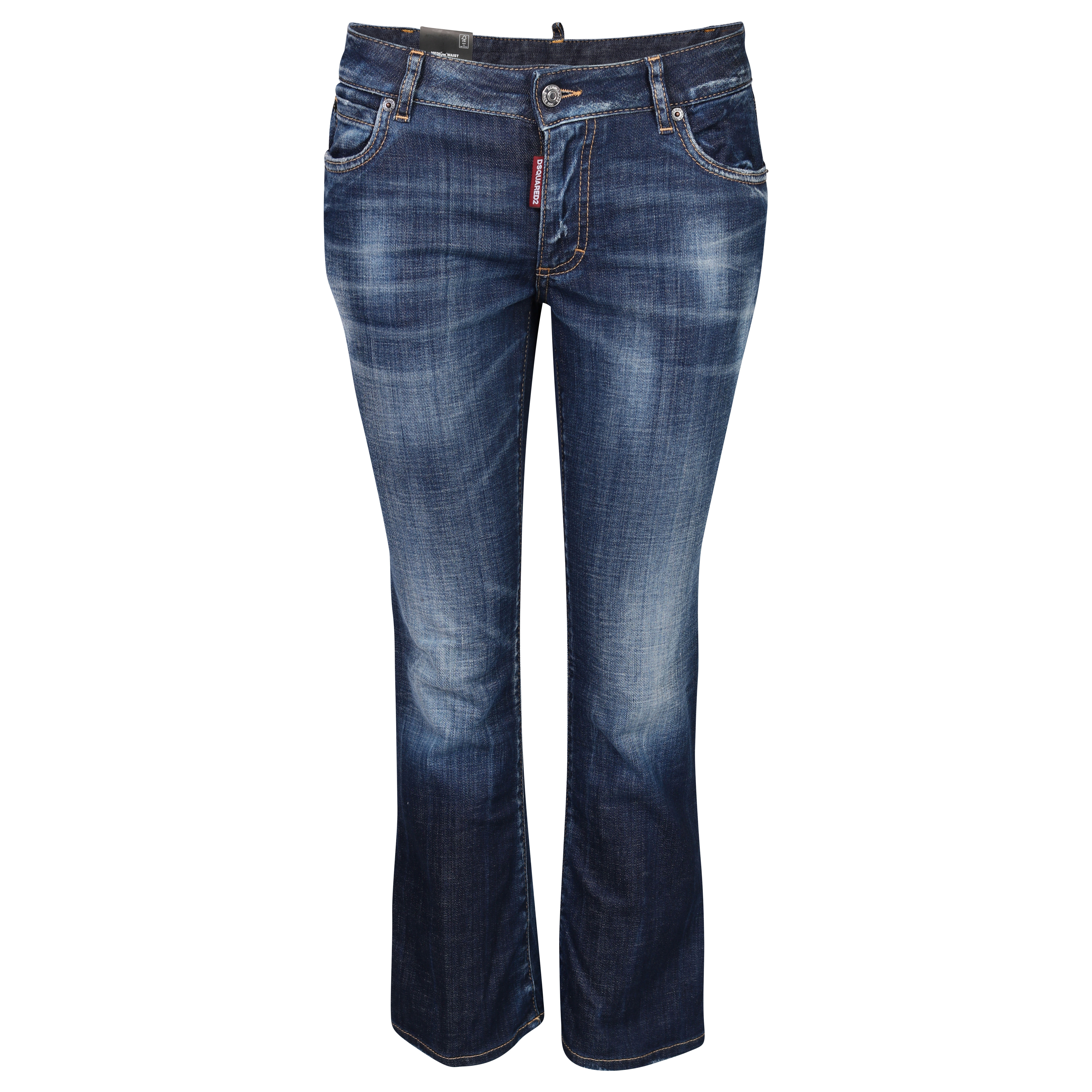 Dsquared Jeans Bell Bottom Jean Blue Washed