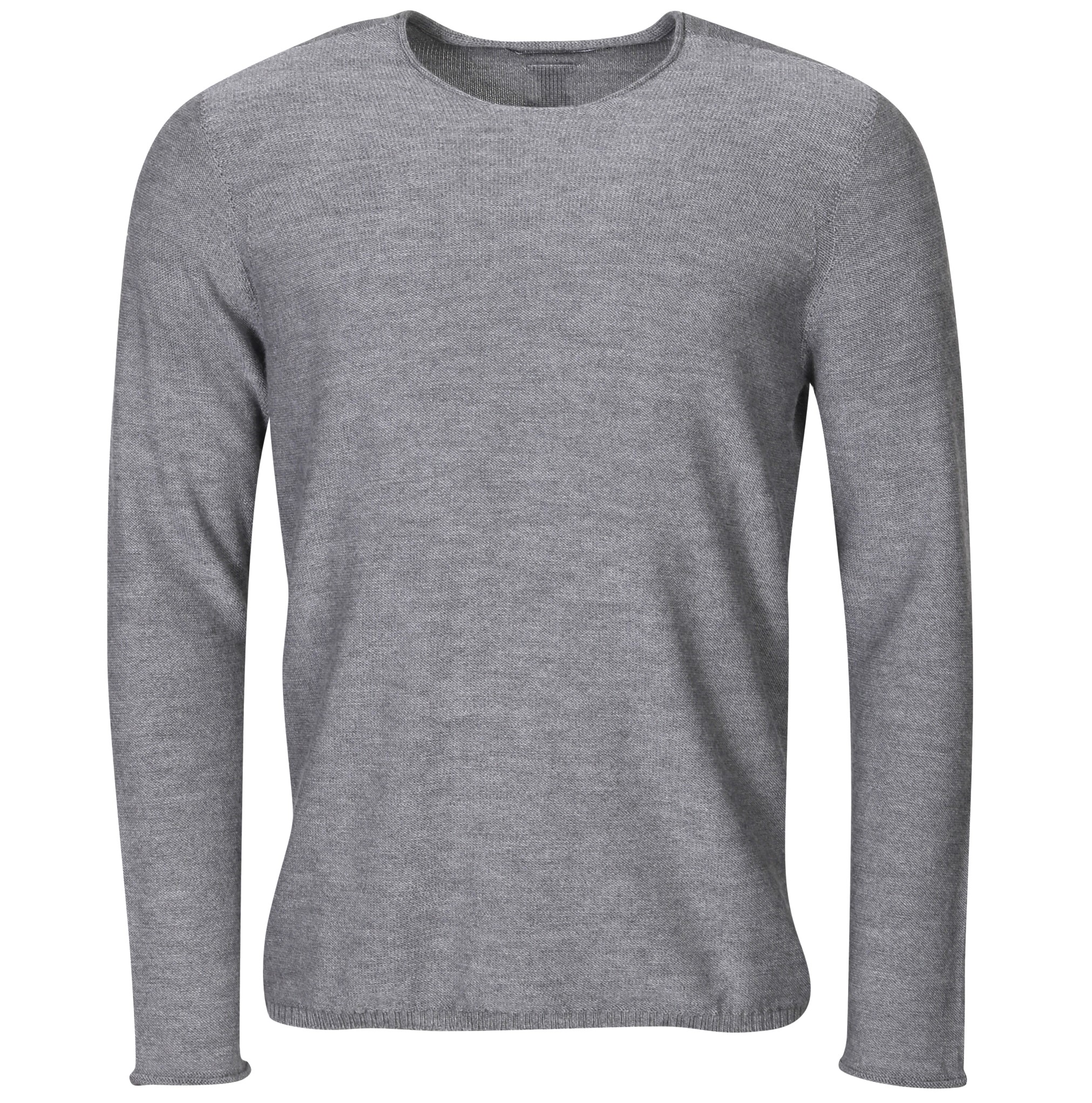 HANNES ROETHER Merino Knit Pullover in Grey