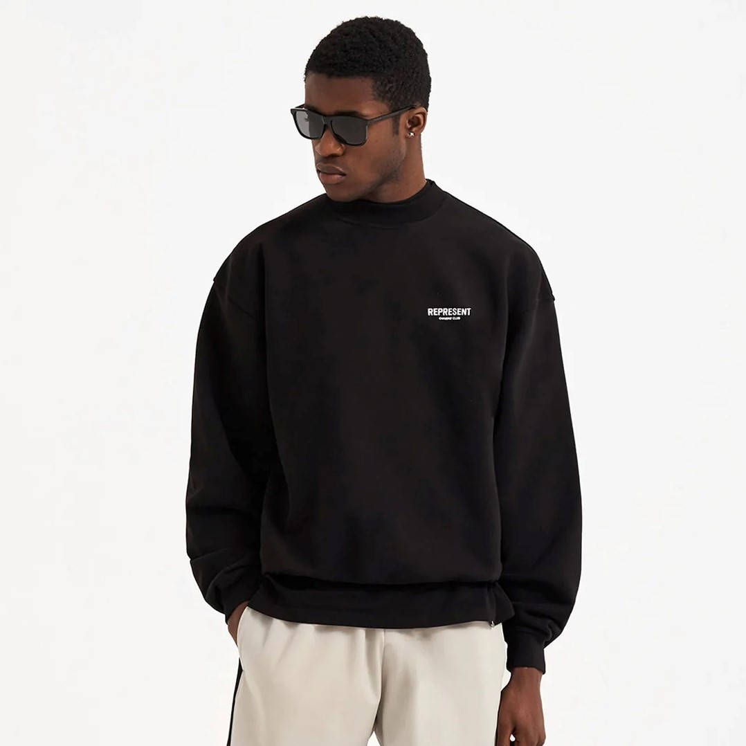 Represent Owners Club Sweater in Black XL