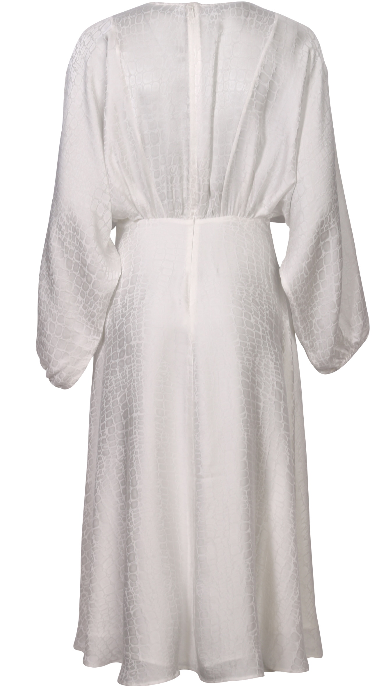 Anine Bing Silk Dress Serena White Jaquard