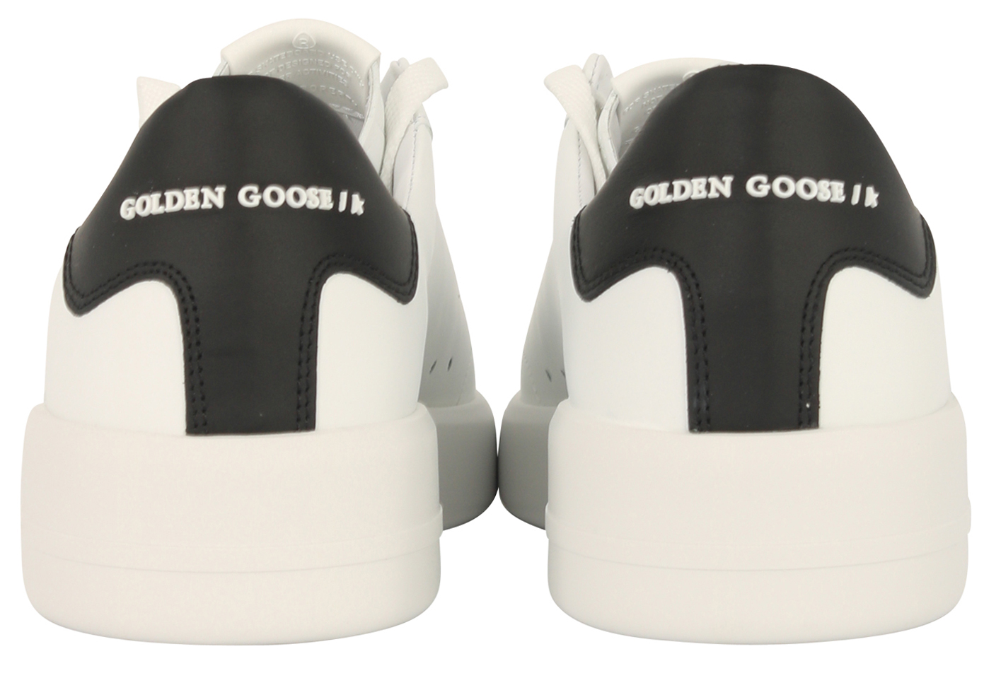 Golden Goose Sneaker Pure Star White Leather Black Heel