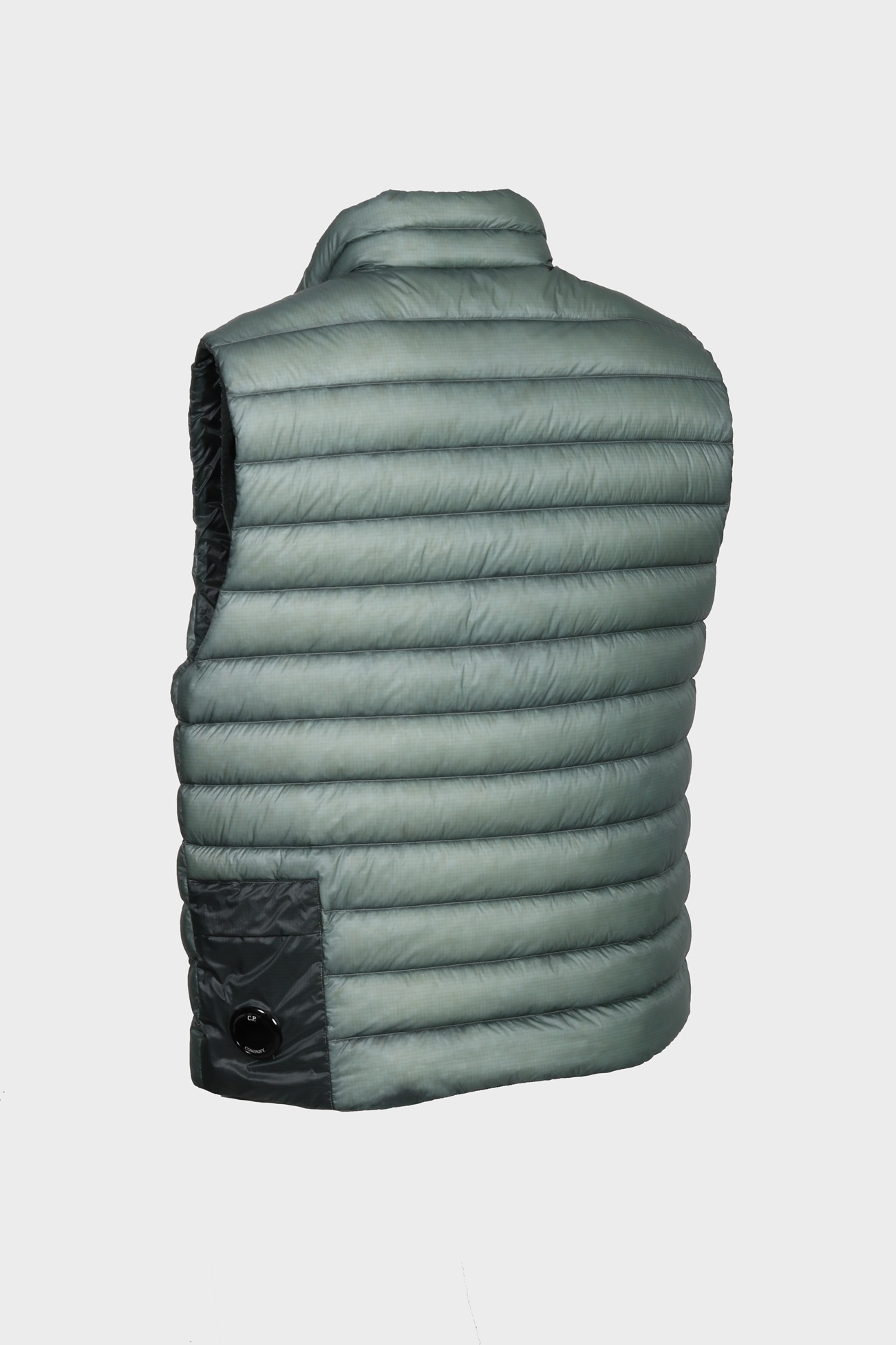 C.P. COMPANY D.D. Shell Light Down Vest in Silver Blue