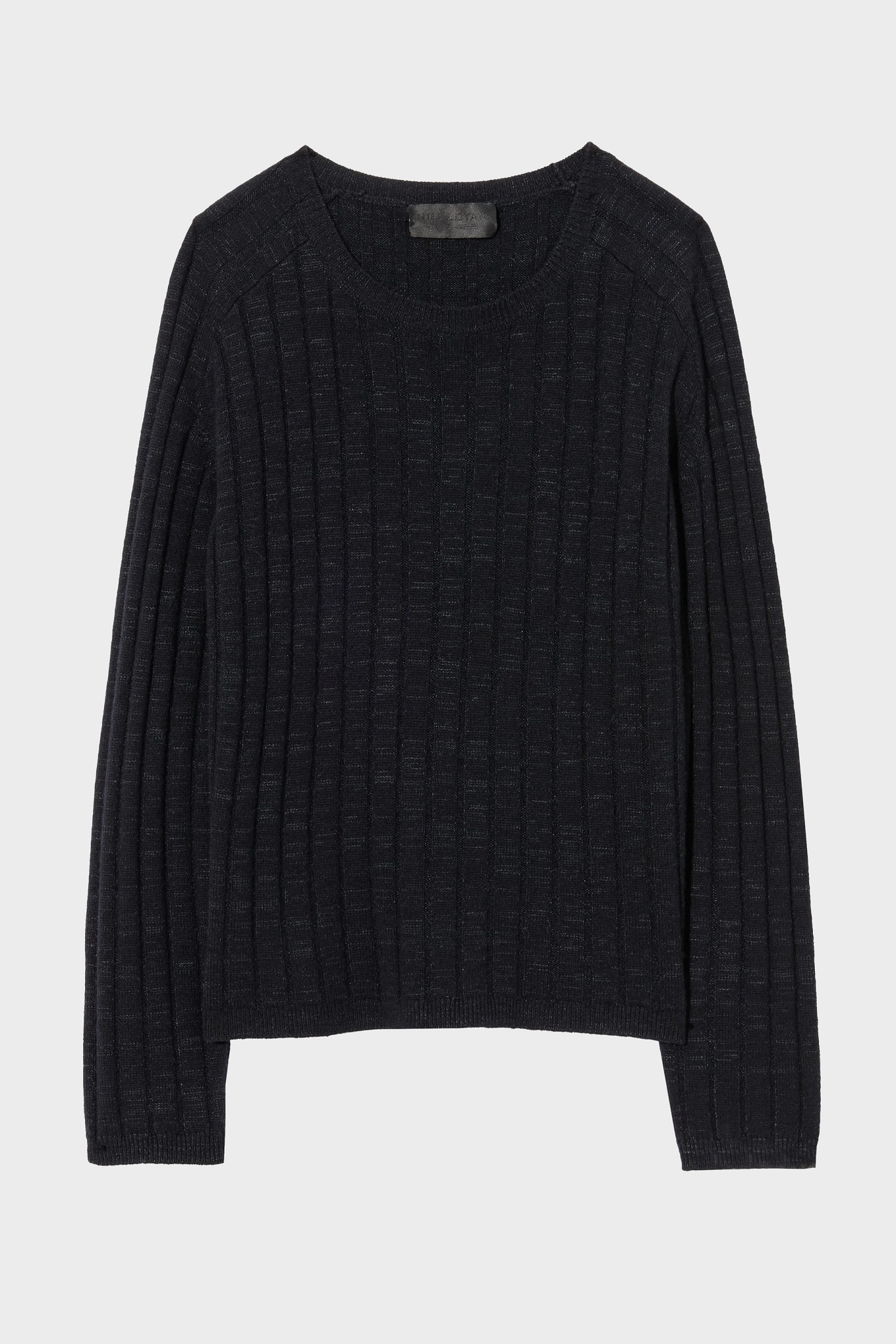 NILI LOTAN Alise Silk Knit Pullover in Dark Navy