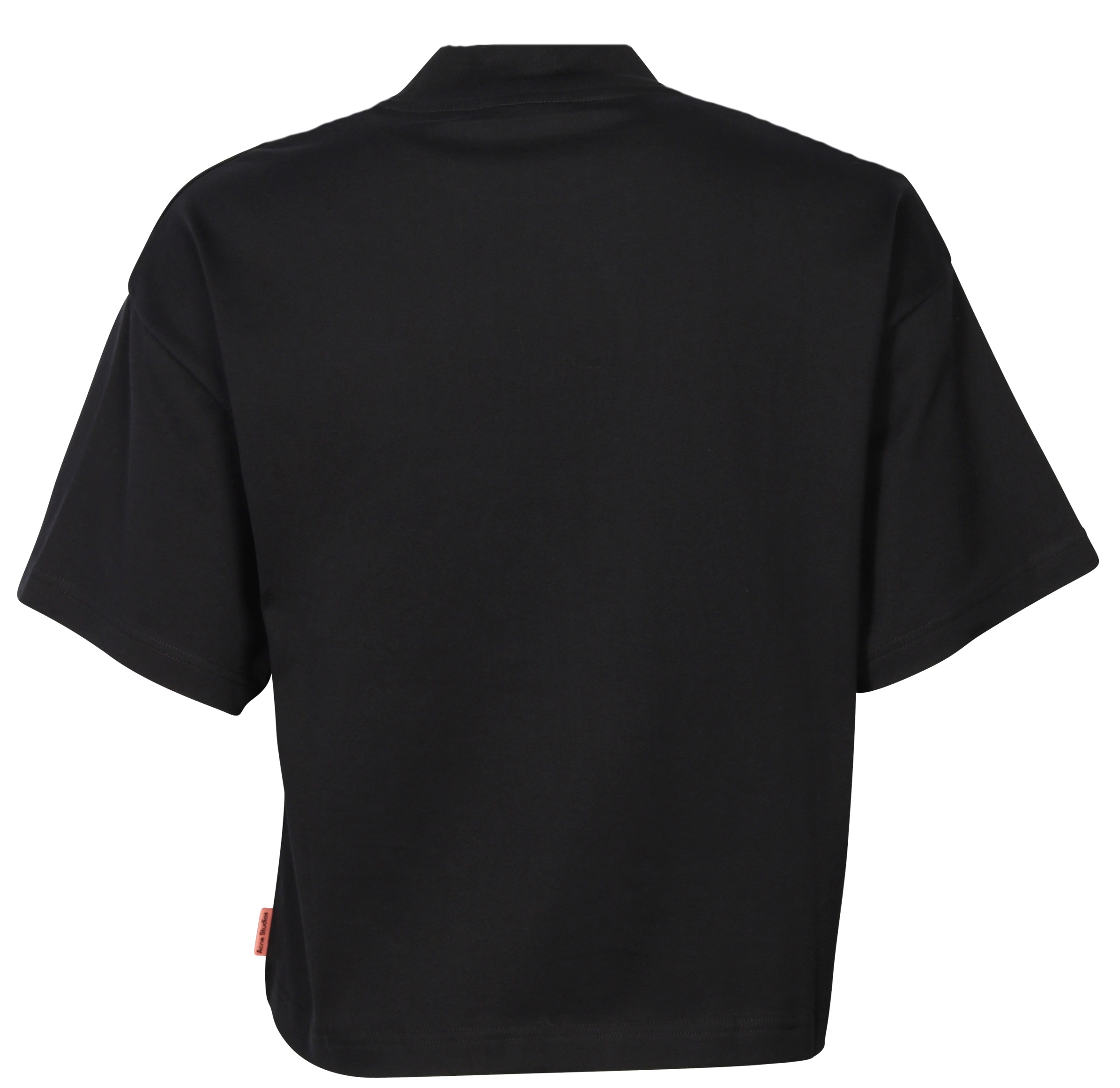 Acne Studios Cropped Turtle Neck T-Shirt Emirka Black