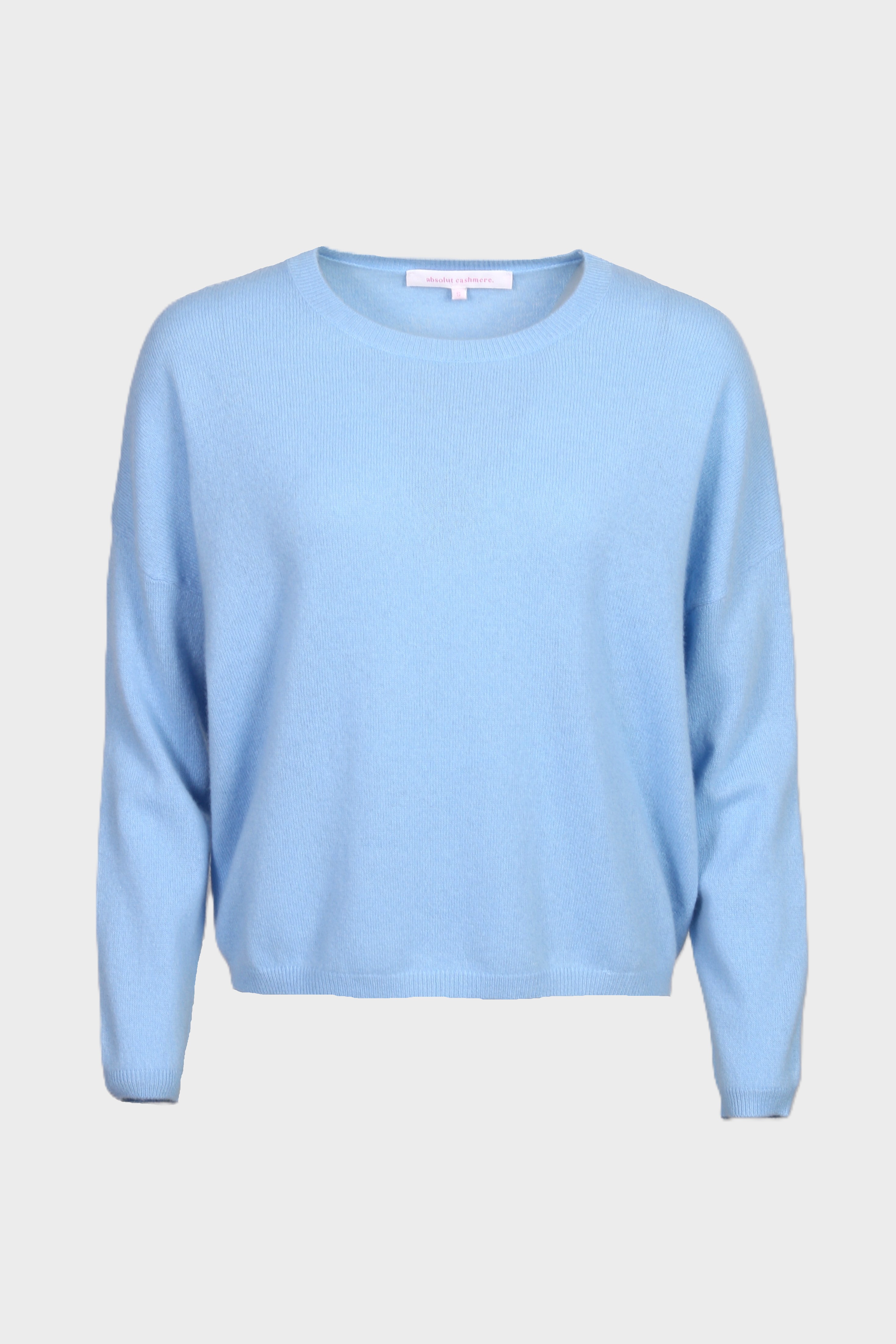 ABSOLUT CASHMERE Round-Neck Sweater in Light Blue