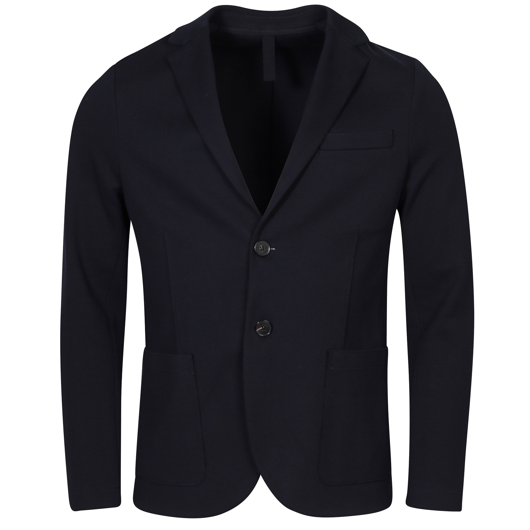 HARRIS WHARF Cotton Twill Jacket in Navy
