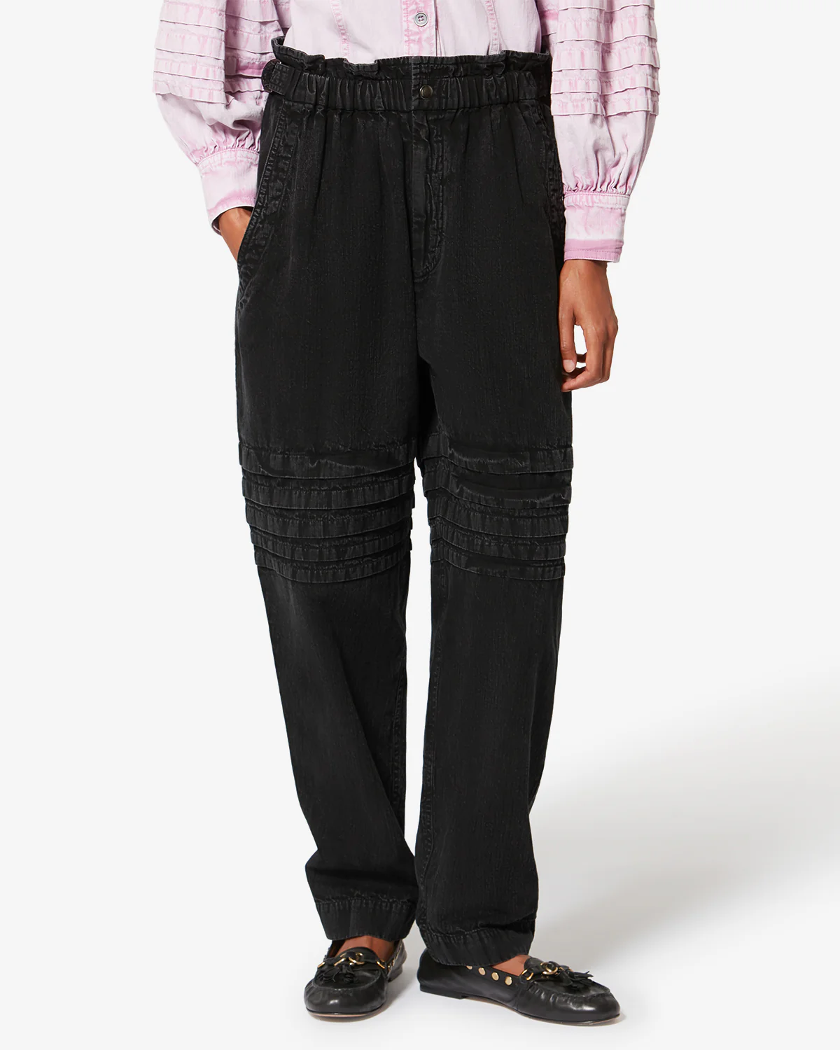 ISABEL MARANT ÉTOILE Mellya Pant in Faded Black