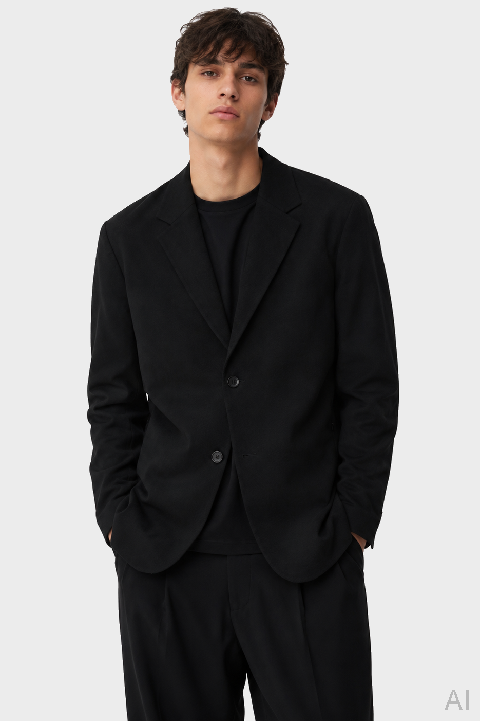 YOU MUST CREATE Like a Jacket Wool Blend in Black