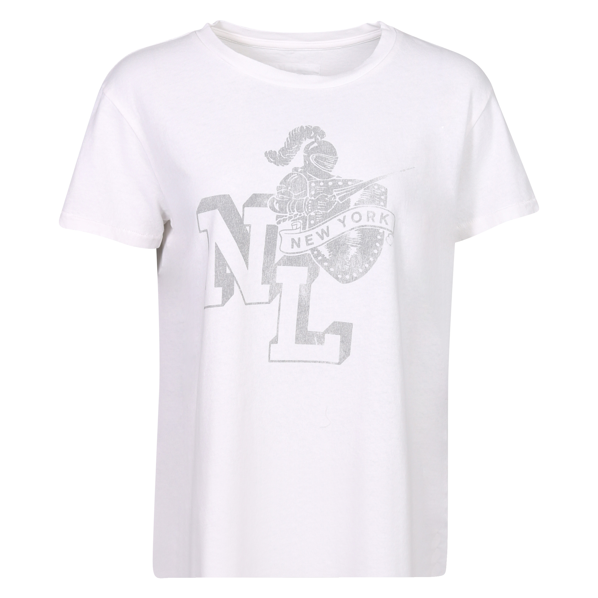 Nili Lotan Printed Brady T-Shirt Vintage White S
