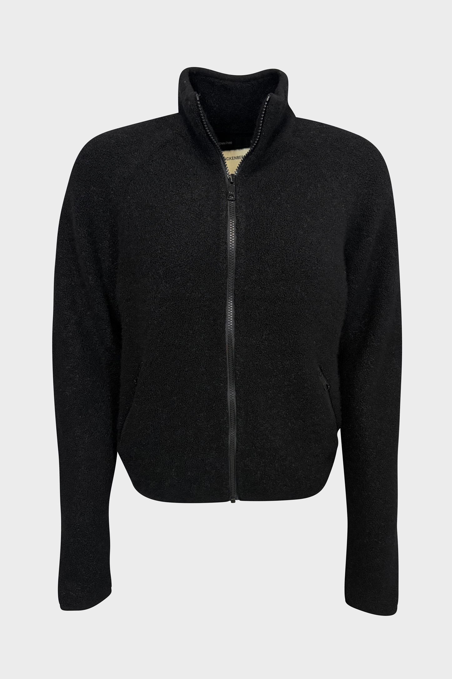 FRENCKENBERGER Curly Cashmere Jacket in Black