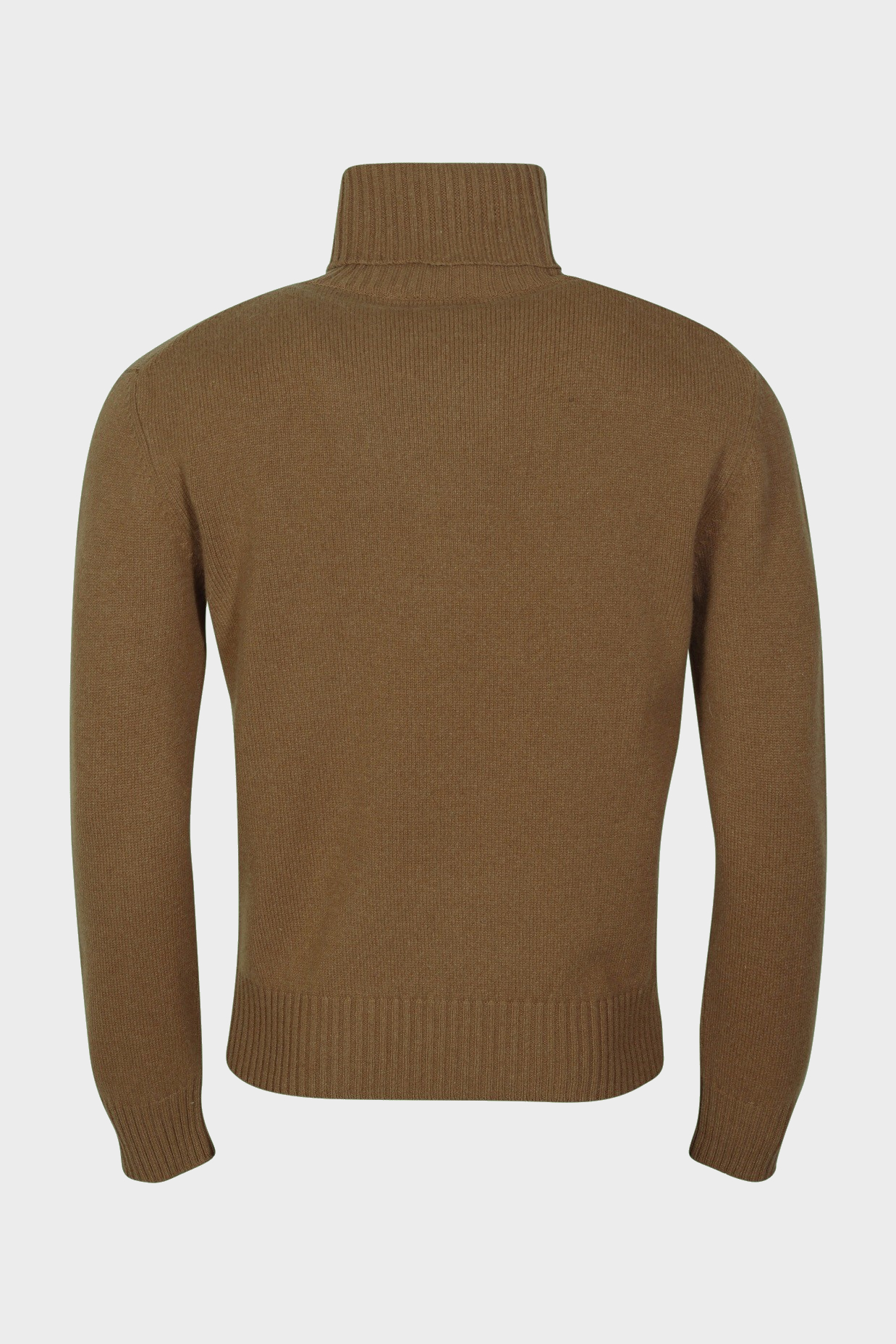 AMI PARIS de Coeur Turtle Neck Cashmere Pullover in Hazelnut