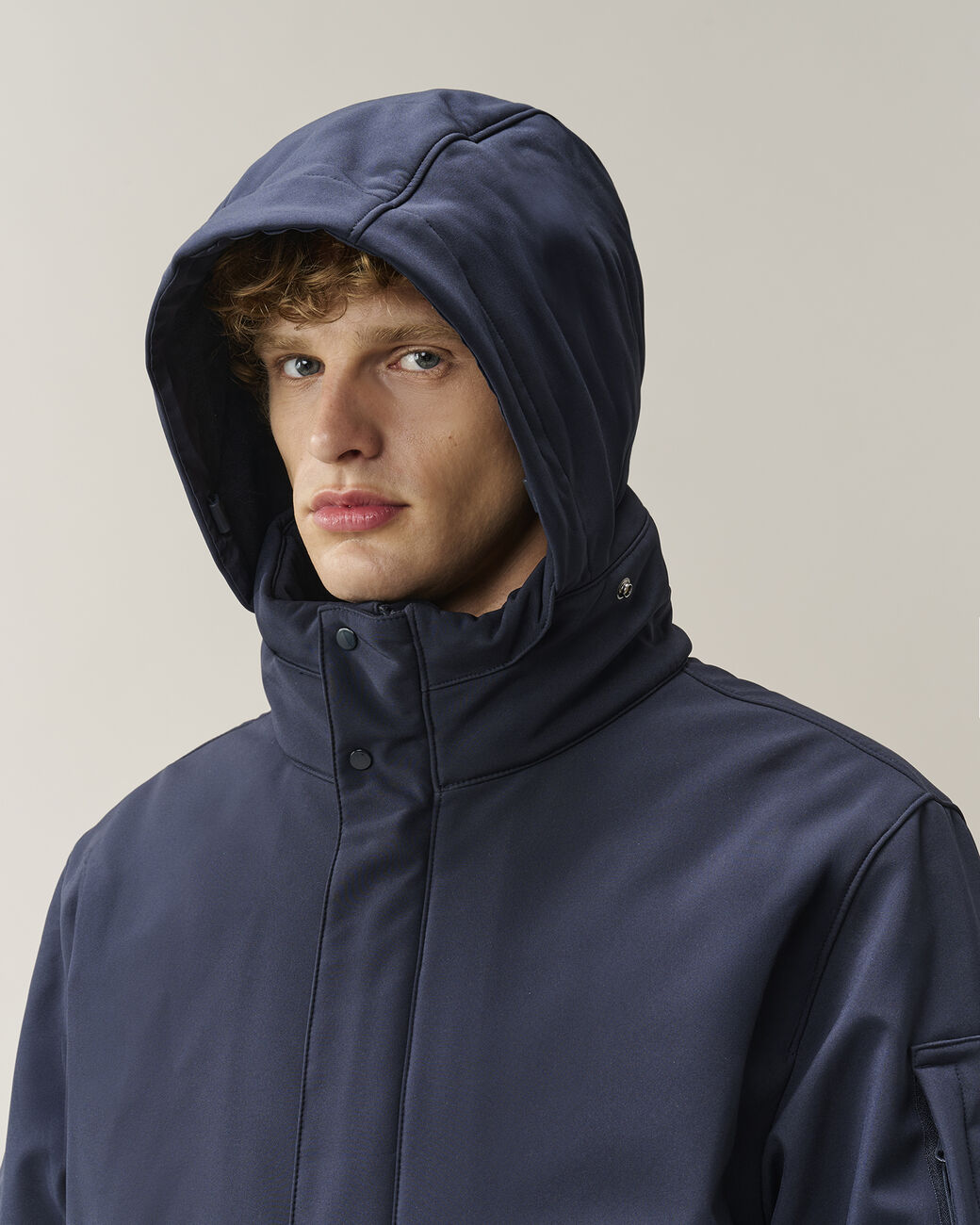 C.P. COMPANY Shell-R Padded Hooded Parka in Total Eclipse