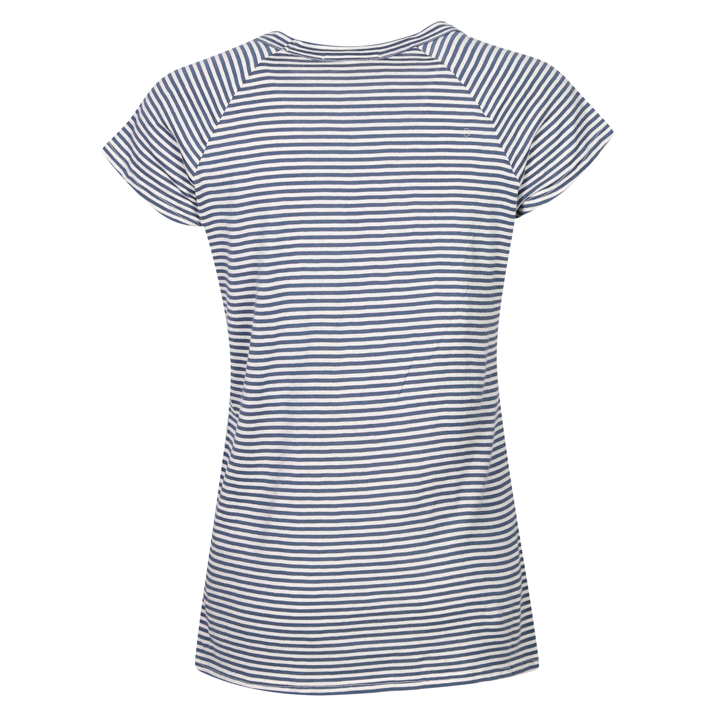 Nili Lotan Striped Baseball Tee Blue/Nature