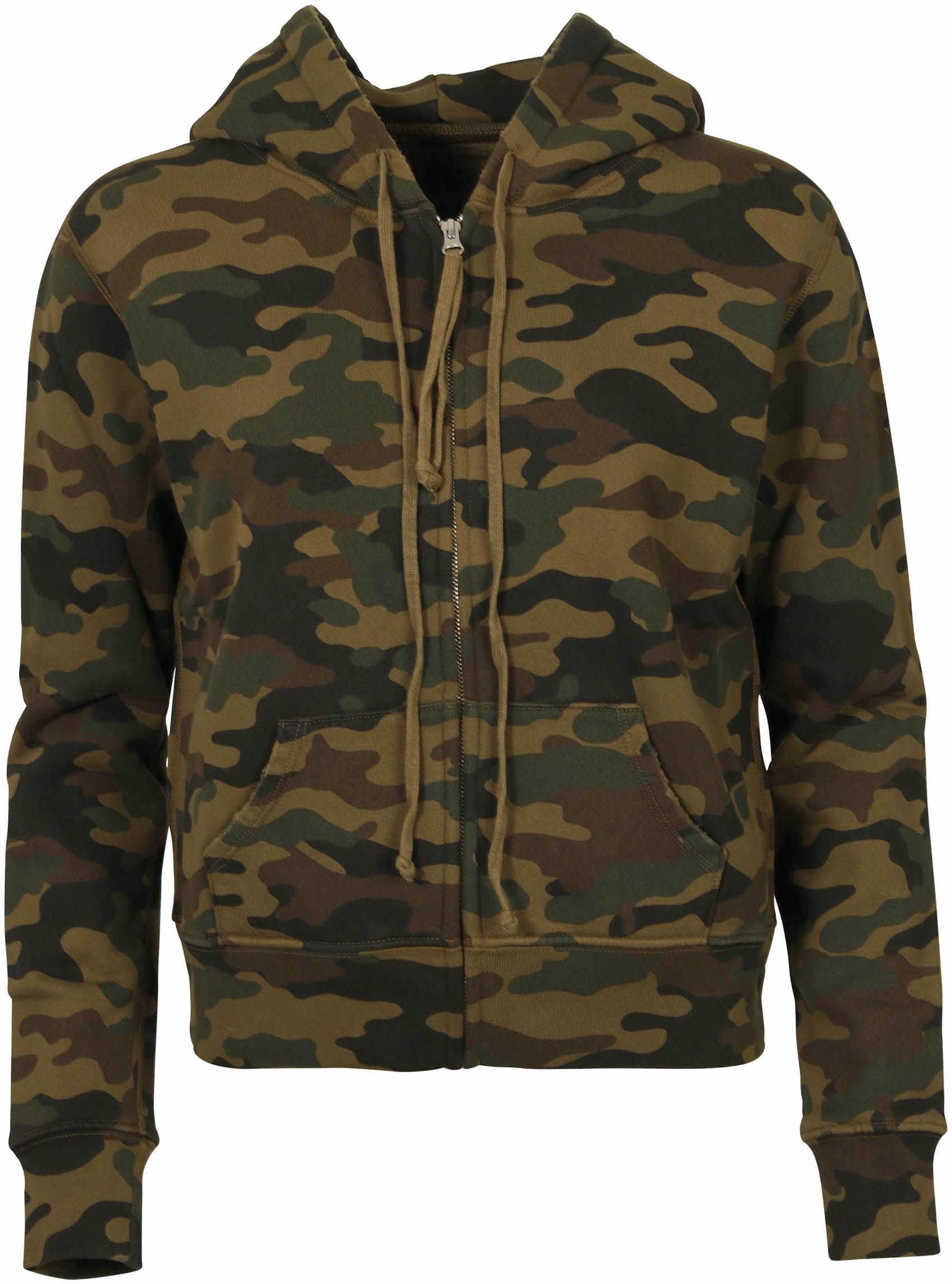 Nili Lotan Zip Hoodie Callie Green Camouflage