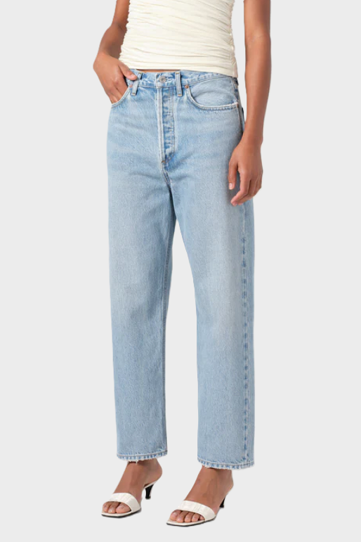 AGOLDE 90's Crop Jeans in Force Wash