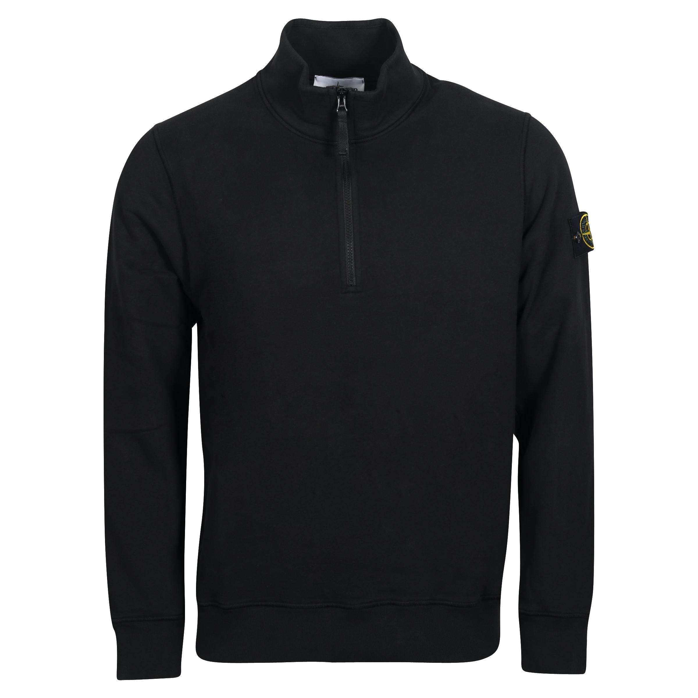 Stone Island Zip Sweatshirt in Black